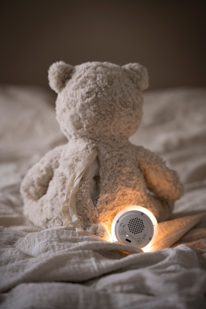 Bo the Teddy Bear with sleep trainer