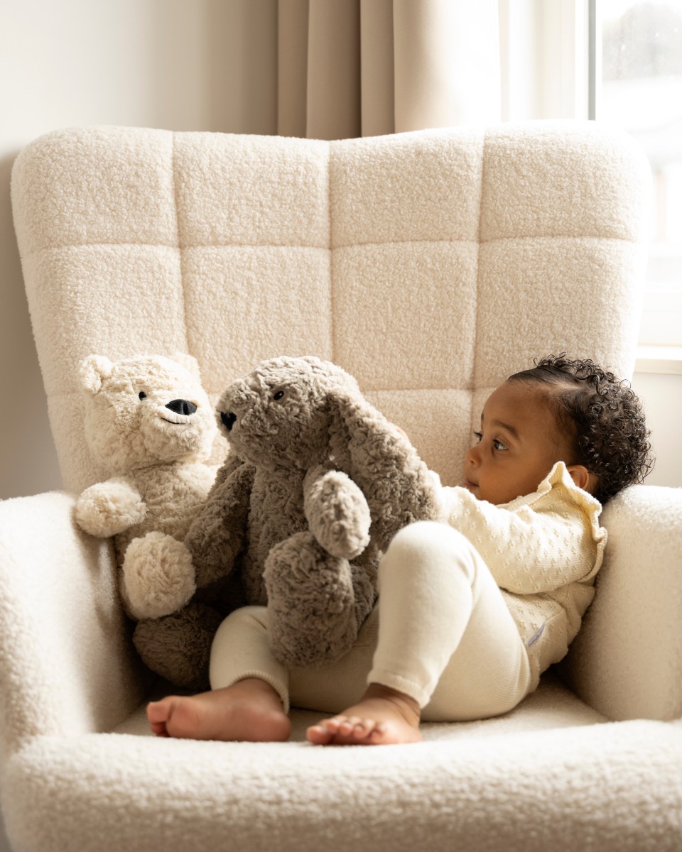 Bibi the Cuddle Bunny with sleep trainer