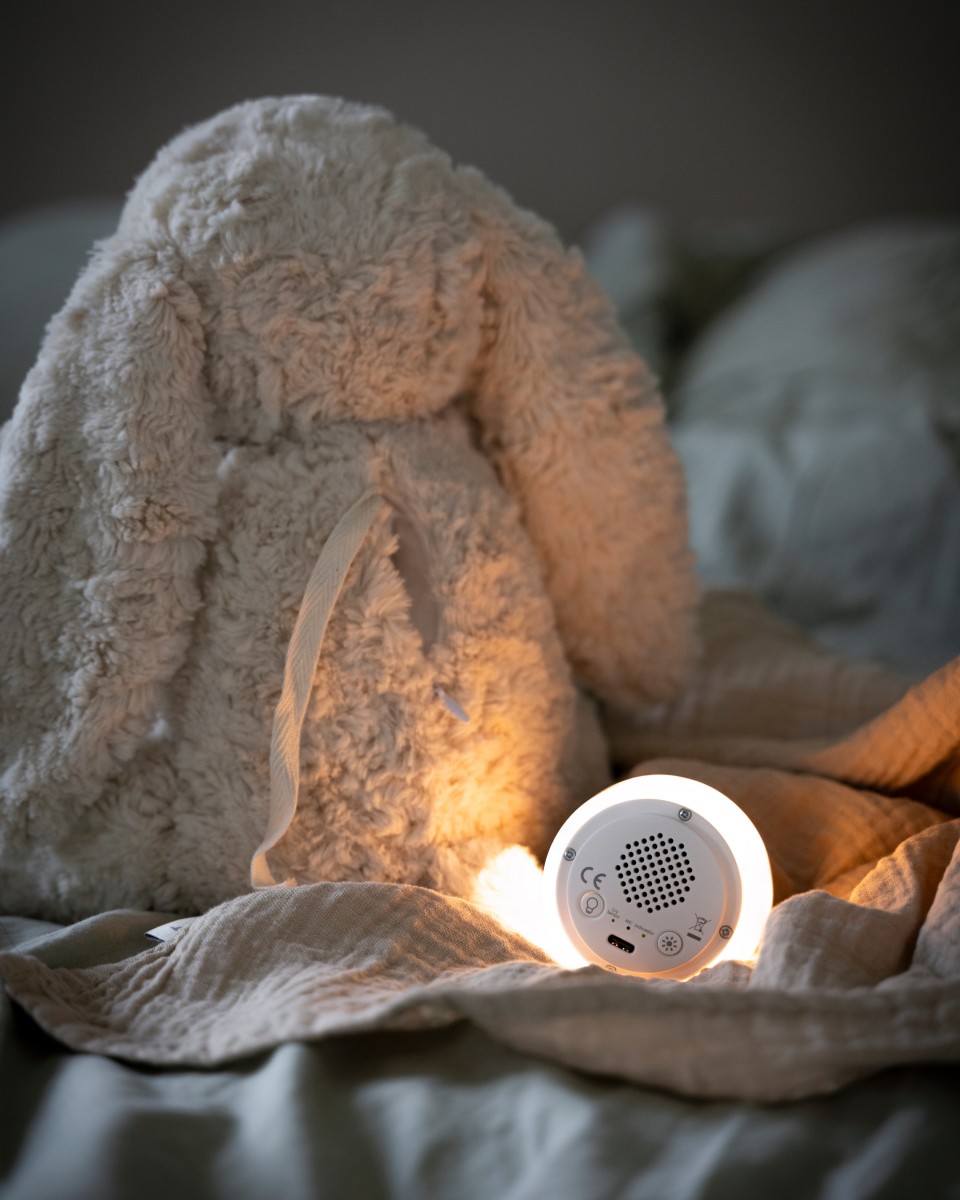 Bibi the Cuddle Bunny with sleep trainer