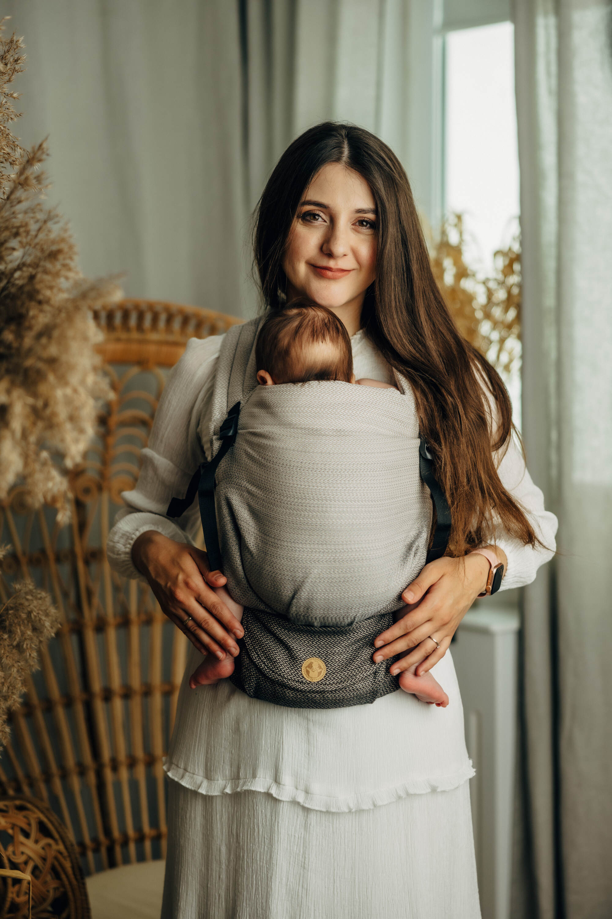 LennyLight Carrier - LITTLE HERRINGBONE OMBRE RAGTIME