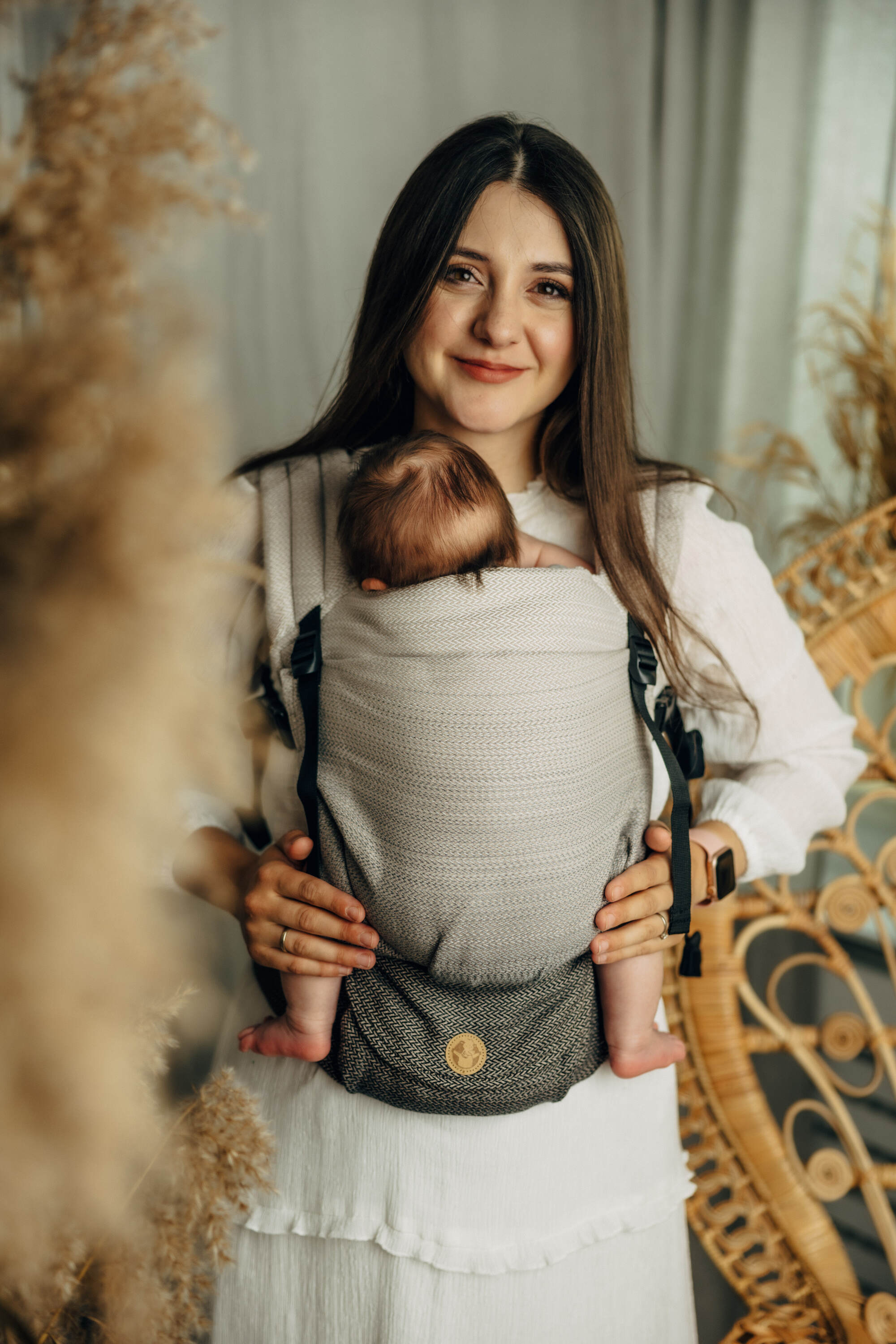 LennyLight Carrier - LITTLE HERRINGBONE OMBRE RAGTIME