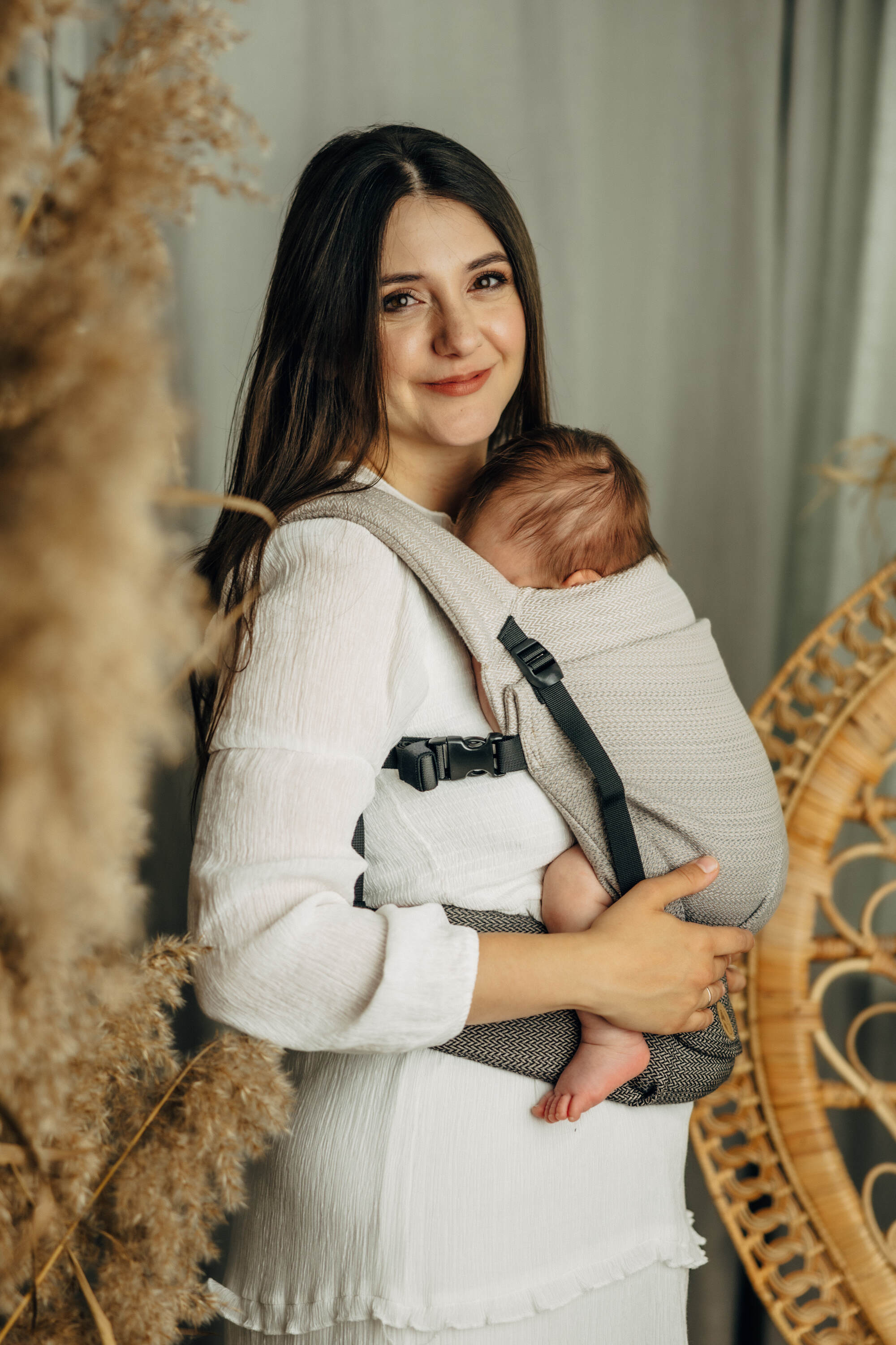 LennyLight Carrier - LITTLE HERRINGBONE OMBRE RAGTIME