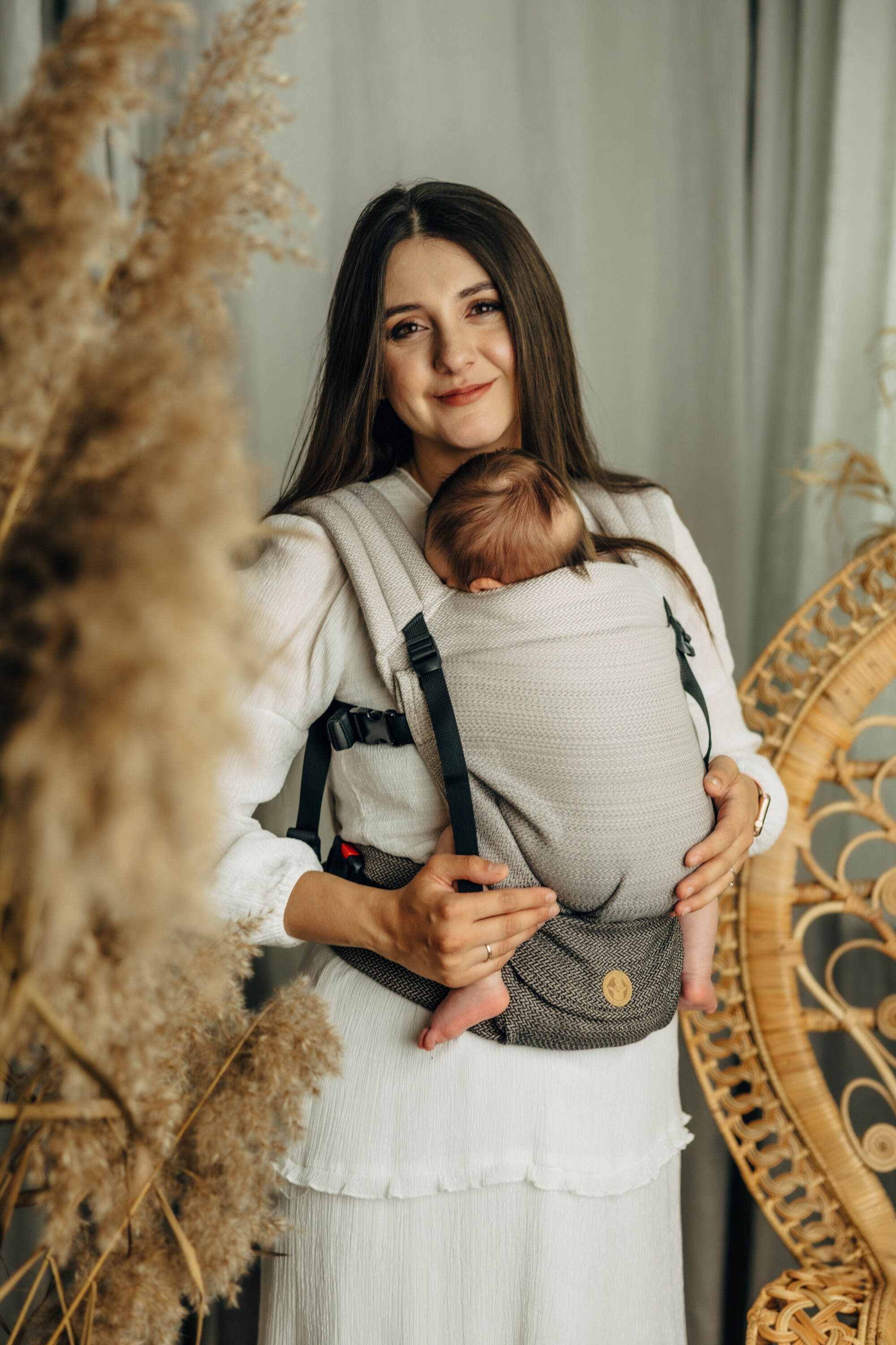 LennyLight Carrier - LITTLE HERRINGBONE OMBRE RAGTIME