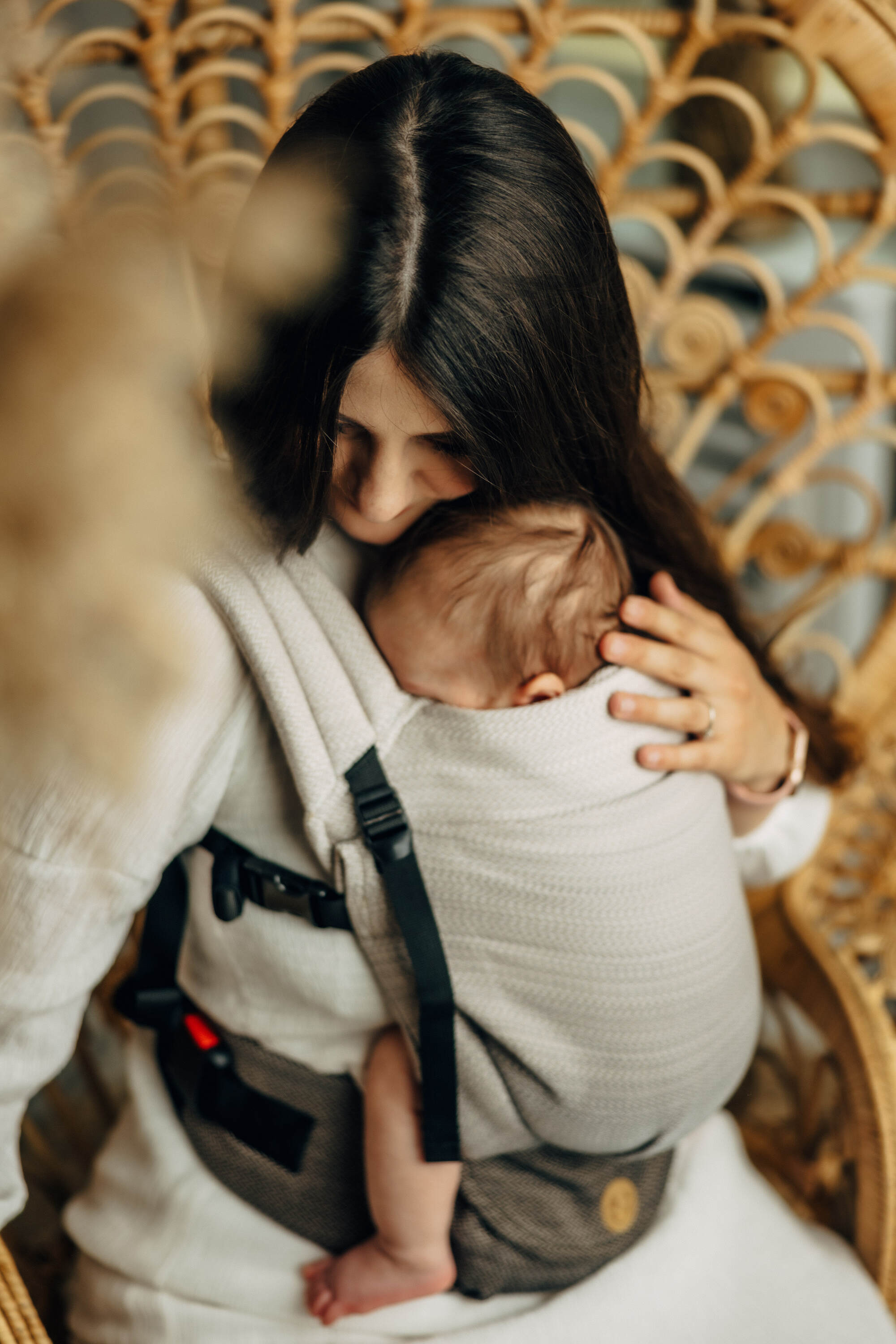 LennyLight Carrier - LITTLE HERRINGBONE OMBRE RAGTIME