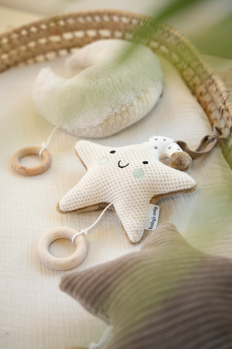 Music box star Heaven clay/warm linen