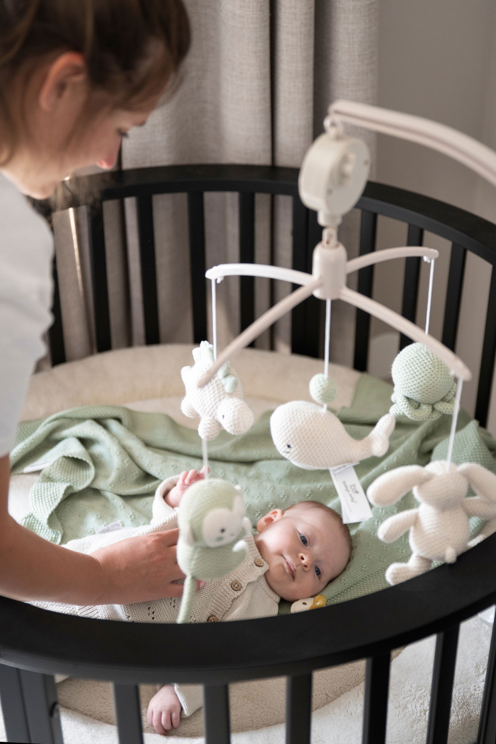 Voodikarussell Loomad (roheline)