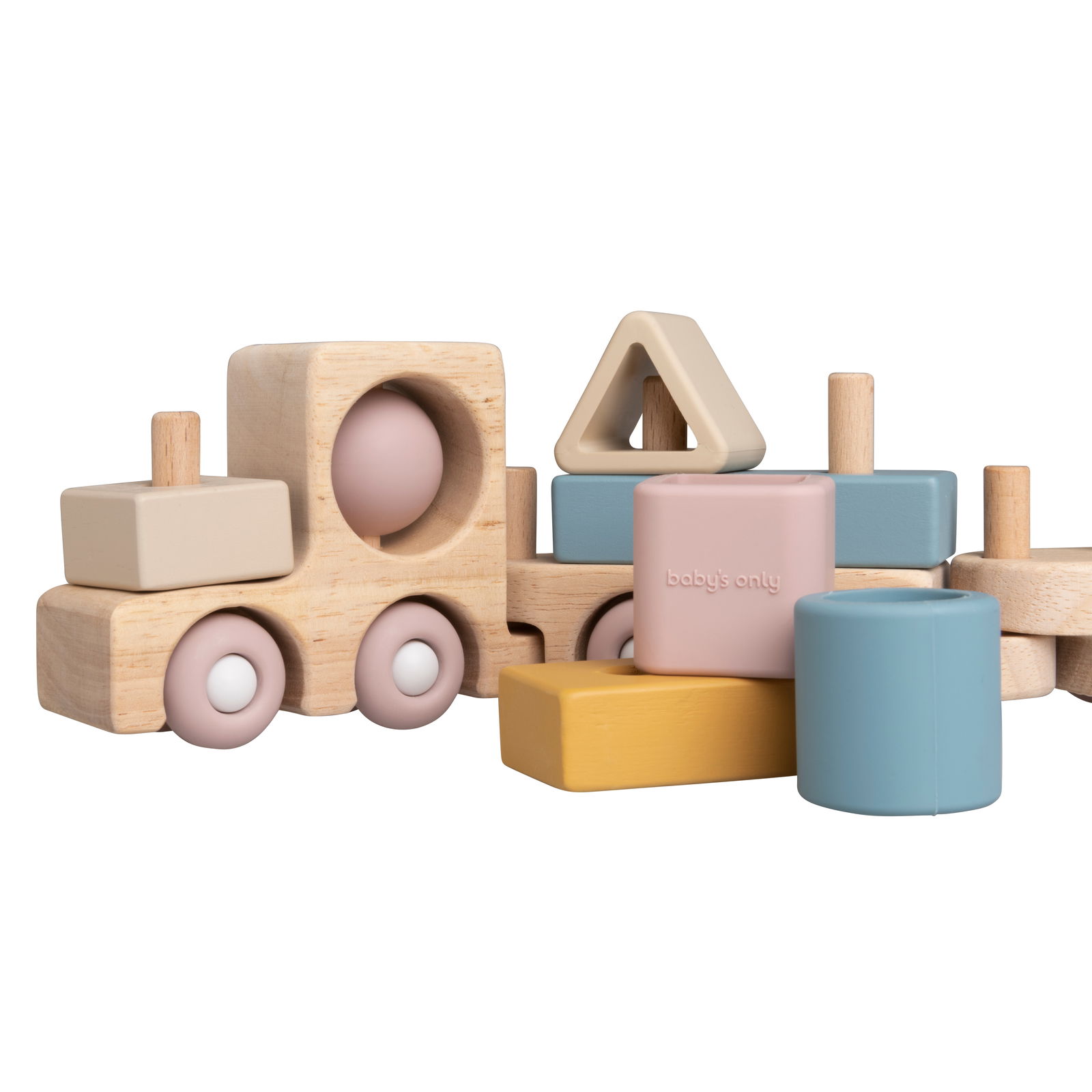 Wooden train set opal