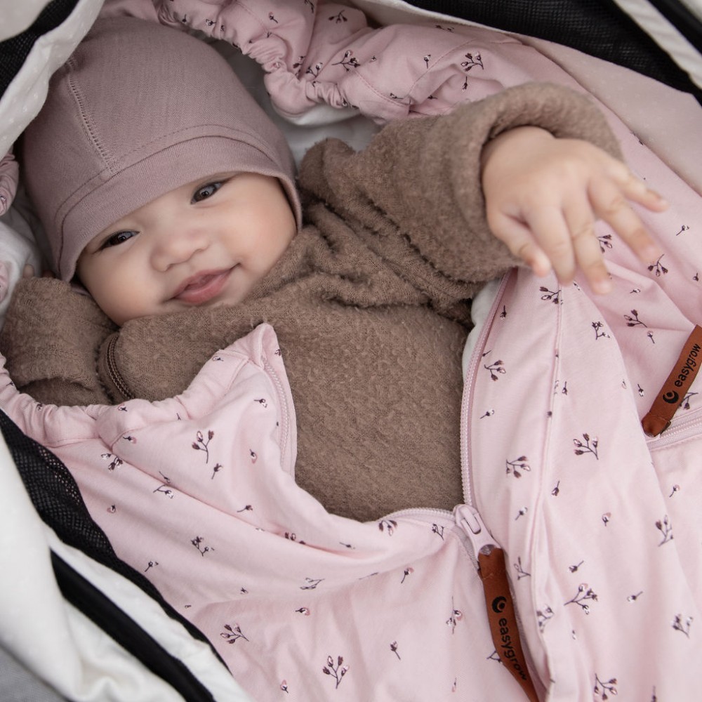 Easygrow footmuff LYNG  Blomma Pink