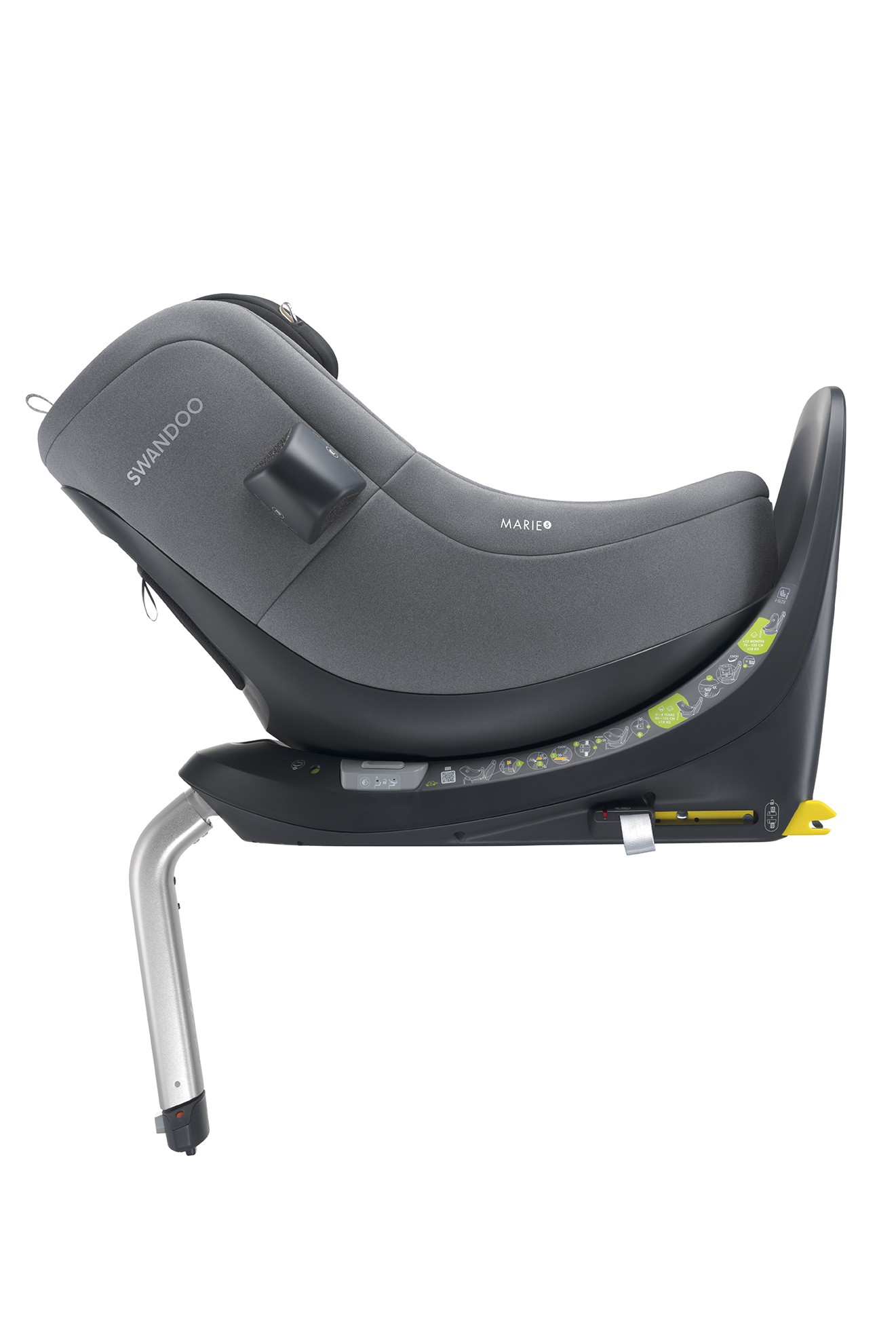 Swandoo MARIE 5 360° pöörlev i-Size turvatool Sesame Grey