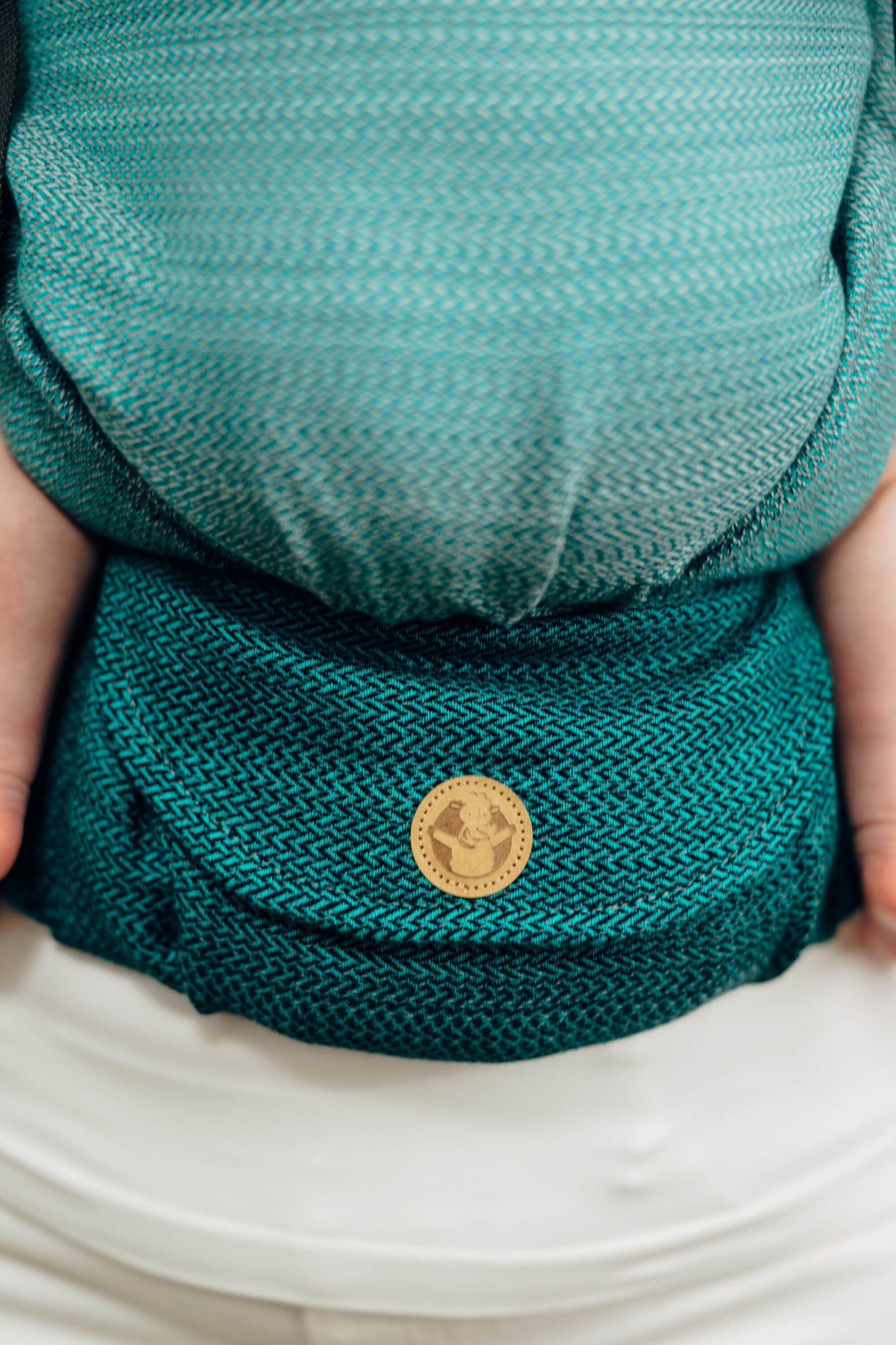 LennyLight kandekott, LITTLE HERRINGBONE OMBRE GREEN