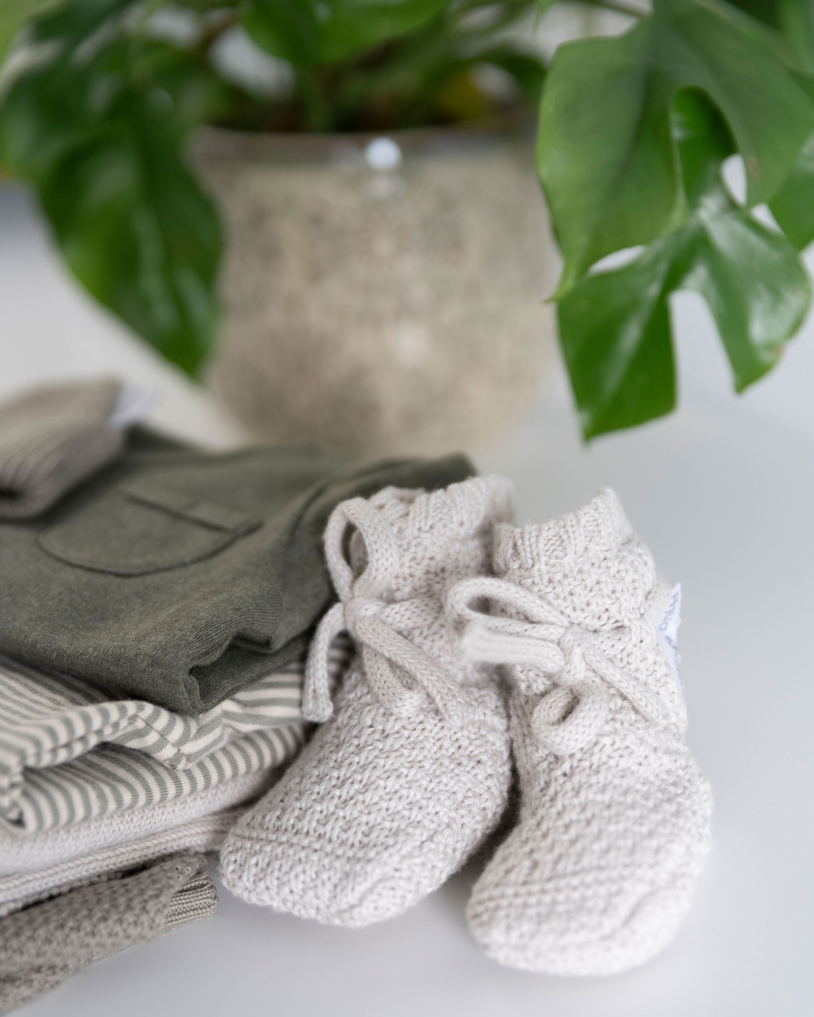 Booties teddy Willow Warm Linen