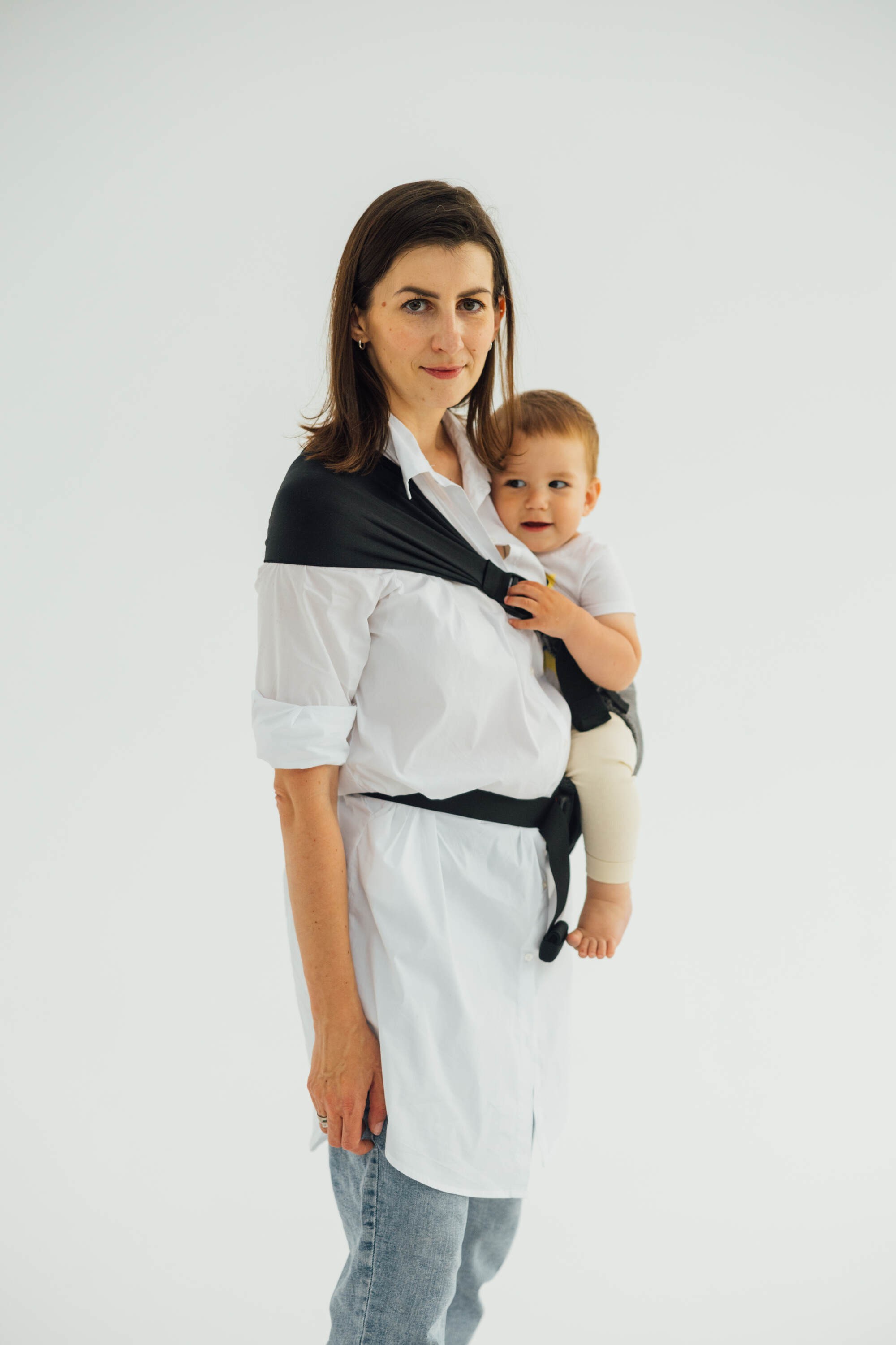 LennyHip kandekott, LITTLE HERRINGBONE OMBRE GREY