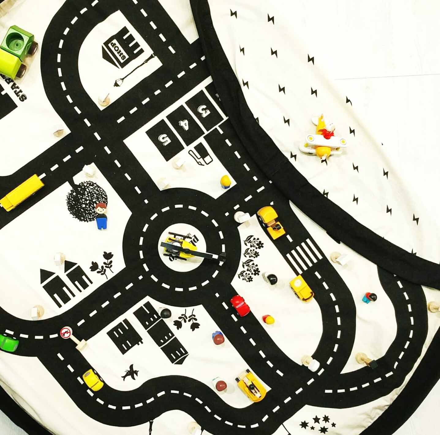 Play&Go mänguasjade hoiukott/tegelusmatt Noomad (kaks printi)