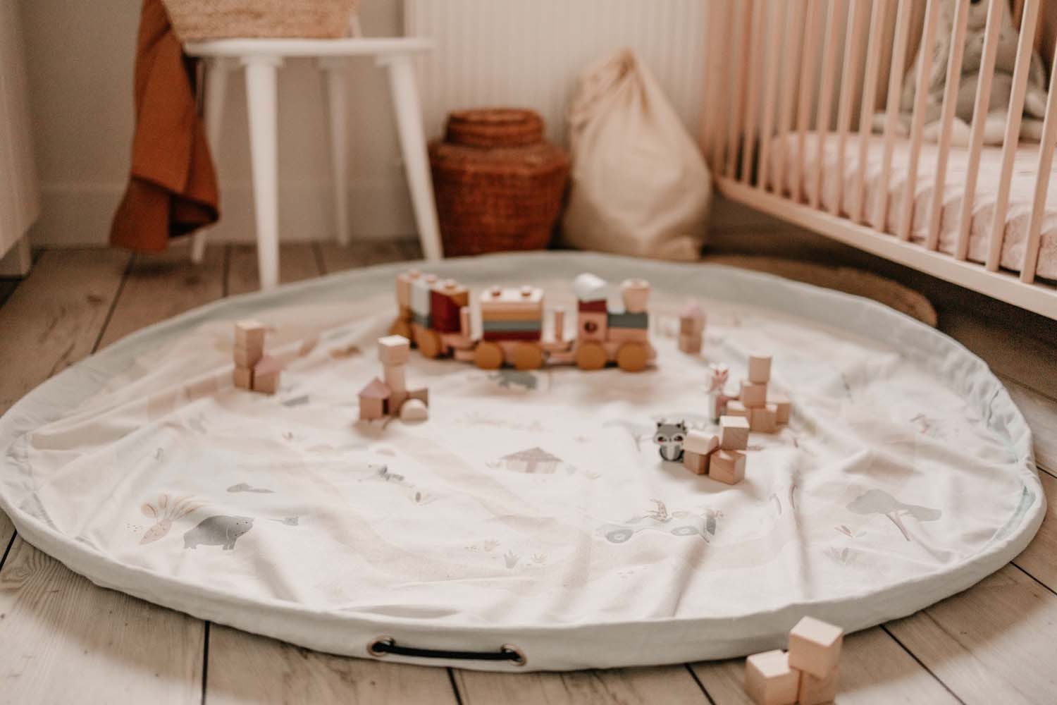 Play&Go mänguasjade hoiukott/tegelusmatt Noomad (kaks printi)