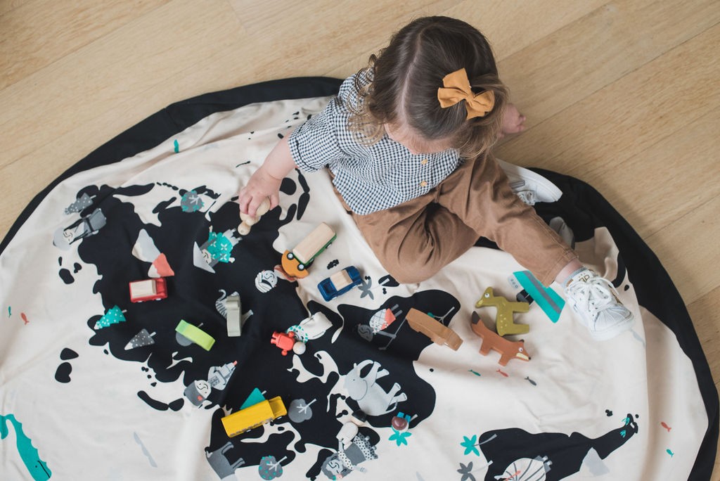 Play&Go mänguasjade hoiukott/tegelusmatt Noomad (kaks printi)