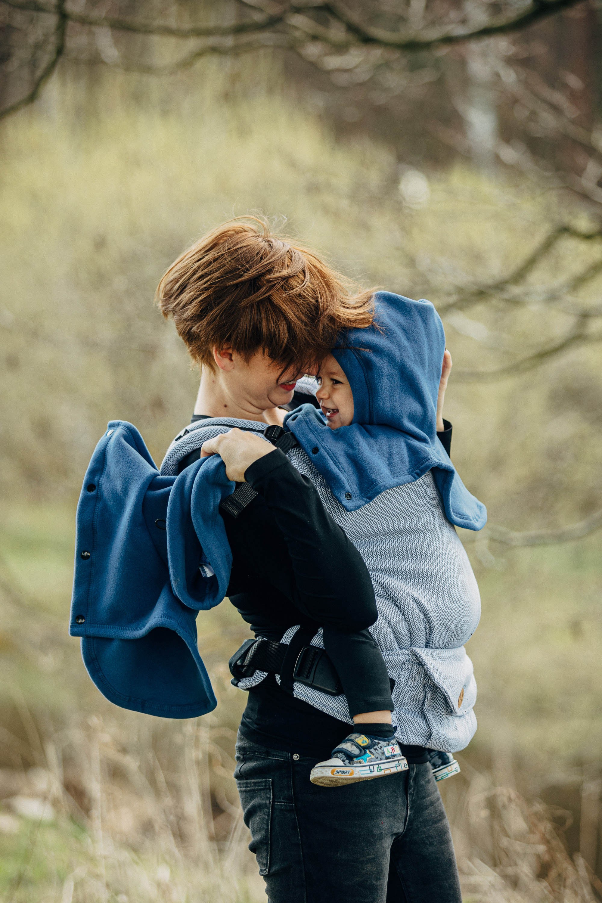 Turtleneck for two (fleece), Blue