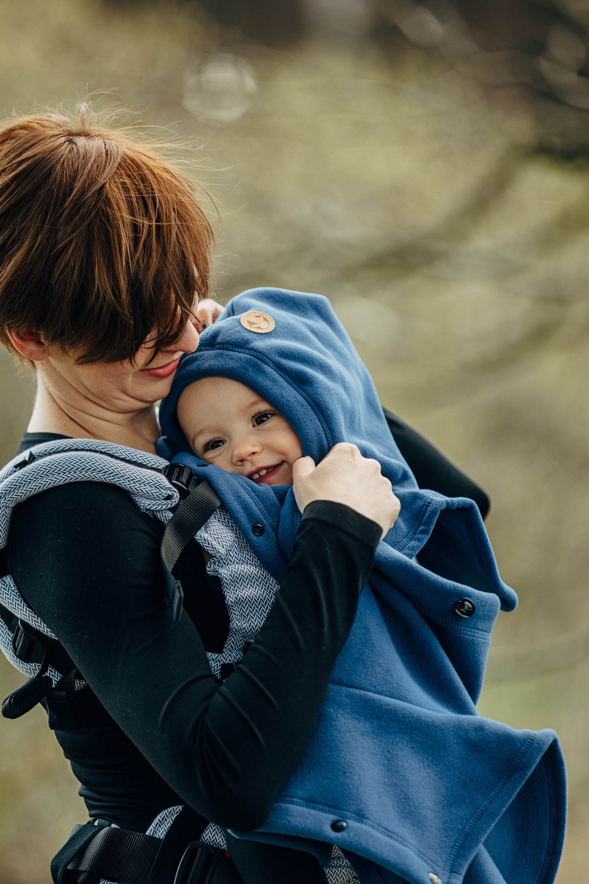 Turtleneck for two (fleece), Blue