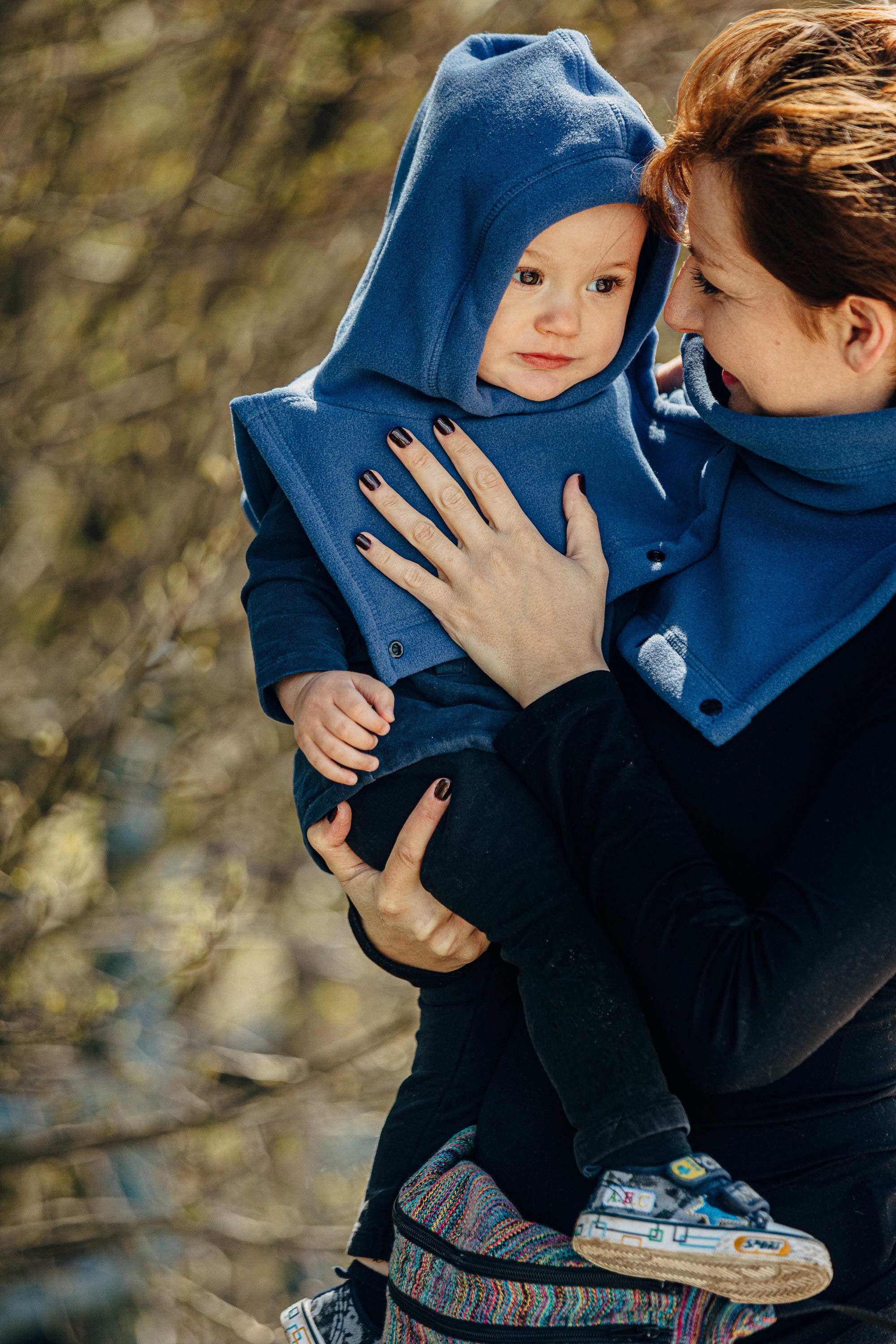Turtleneck for two (fleece), Blue