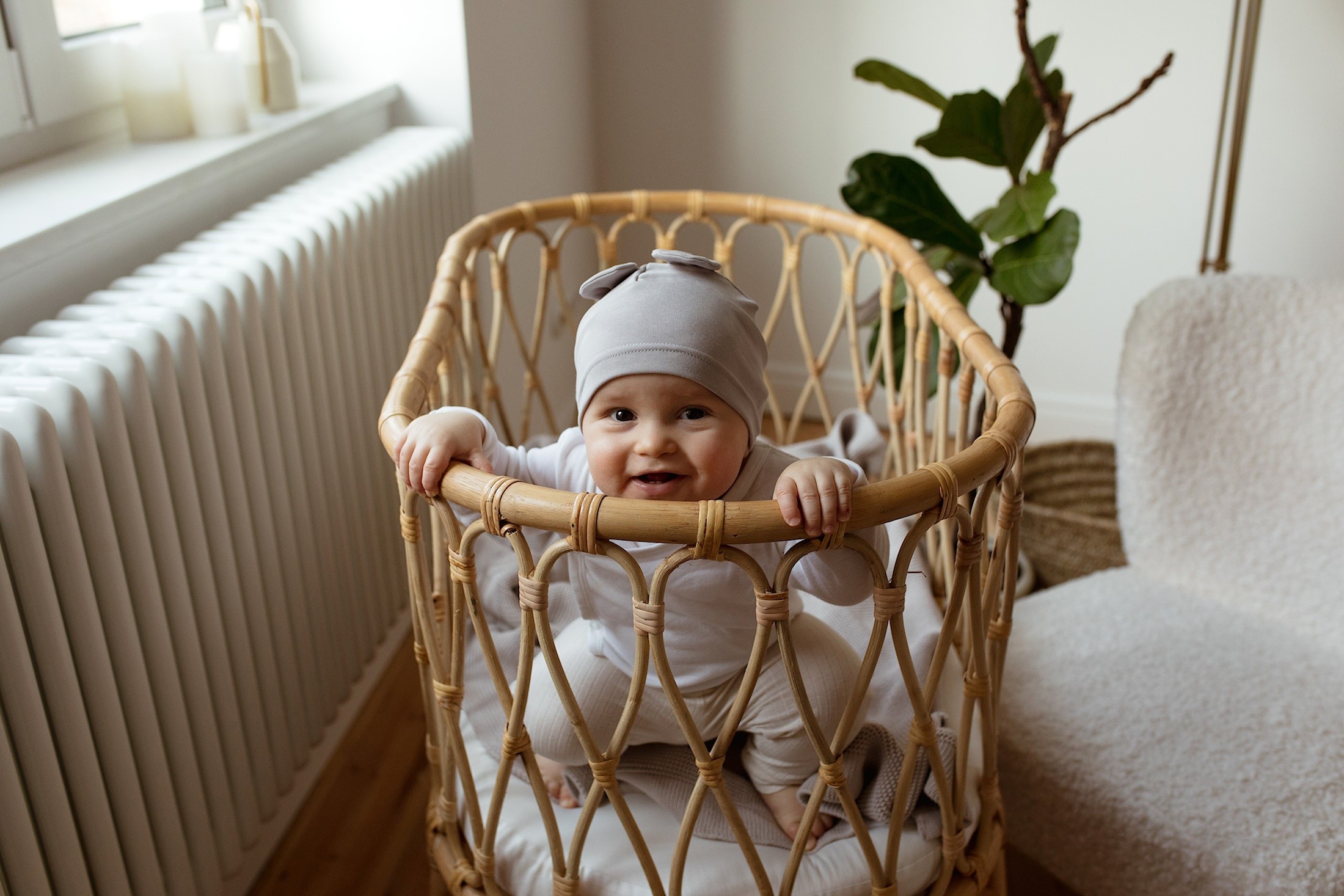 Poofi kõrvadega müts, Light Grey