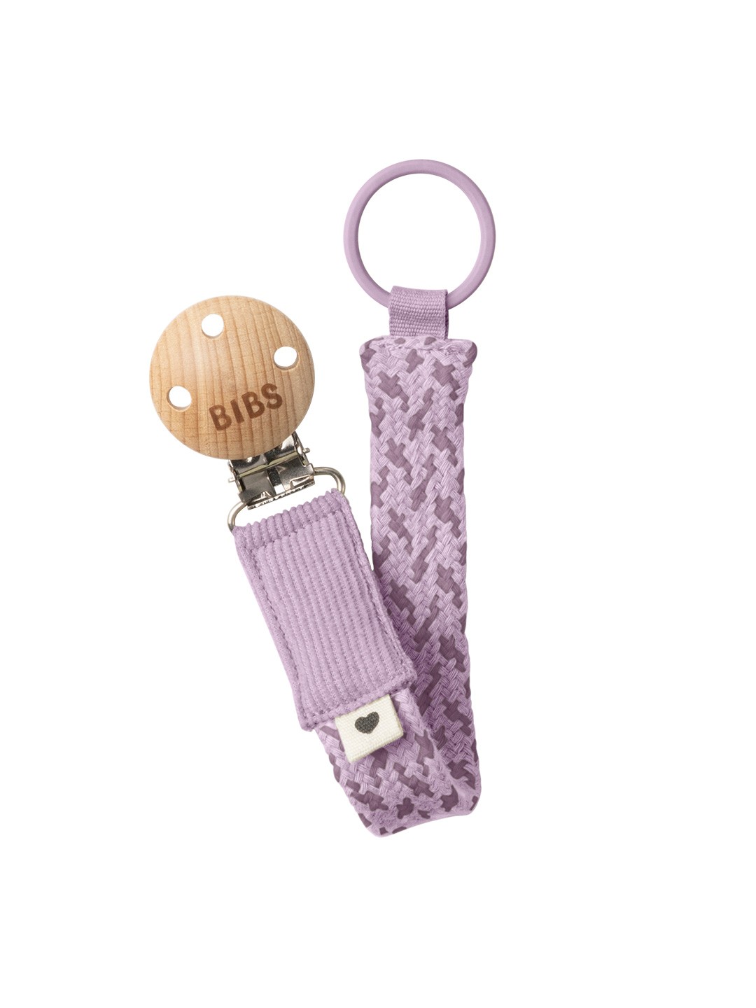 BIBS Paci Braid lutikett Violet Sky / Mauve