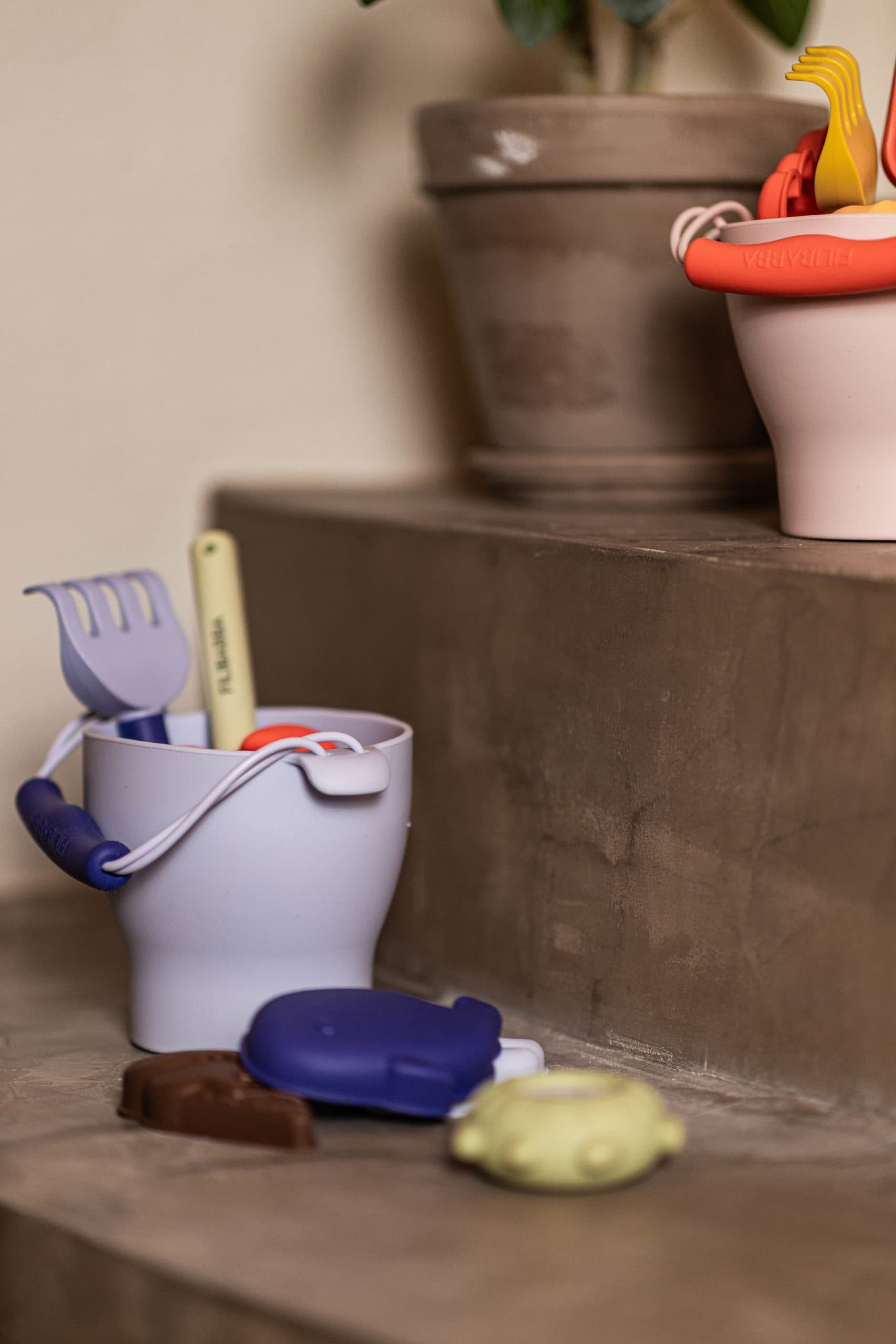 Silicone beach set - Blue Mix