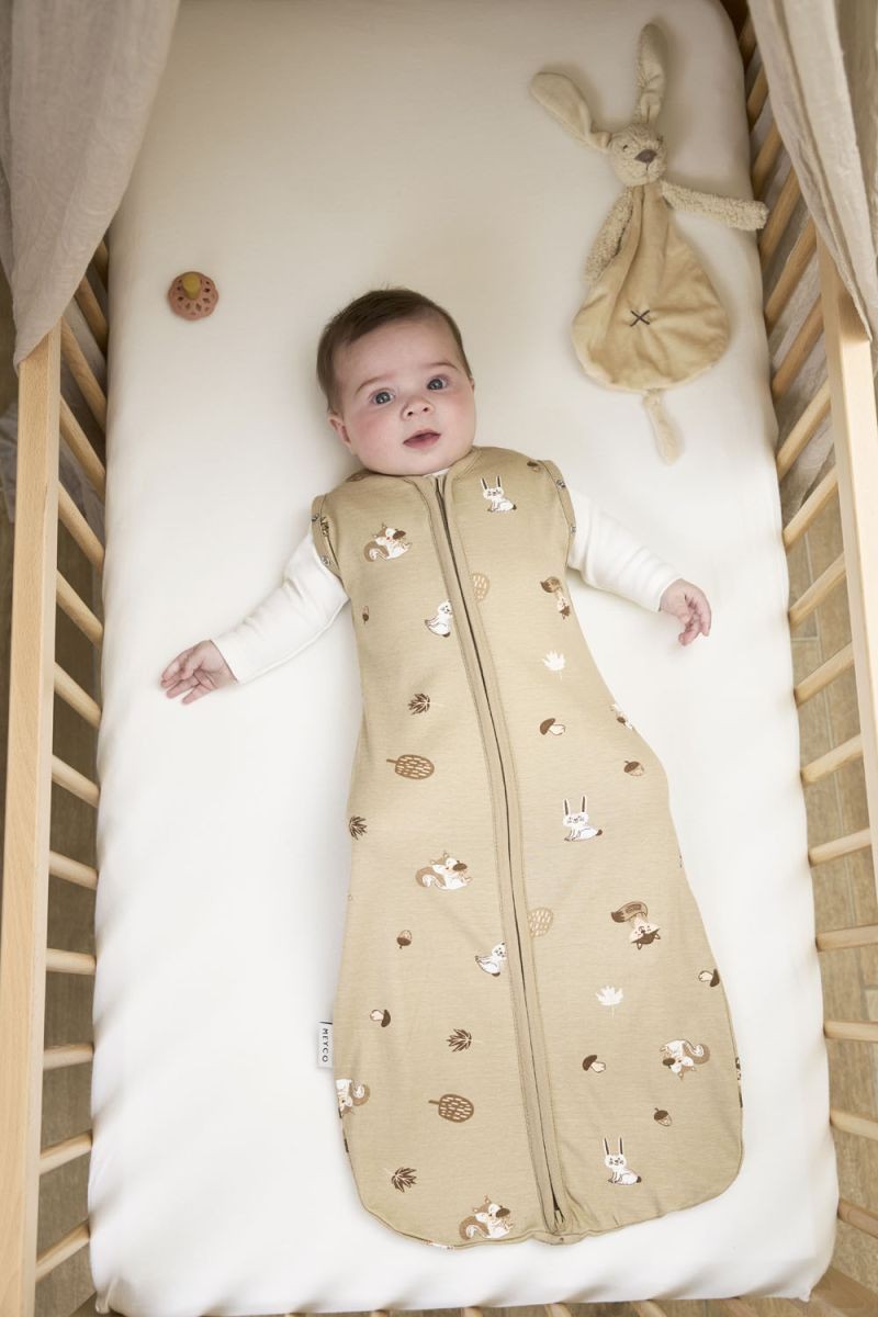 COCOON SWADDLE BAG FOREST ANIMALS - SAND