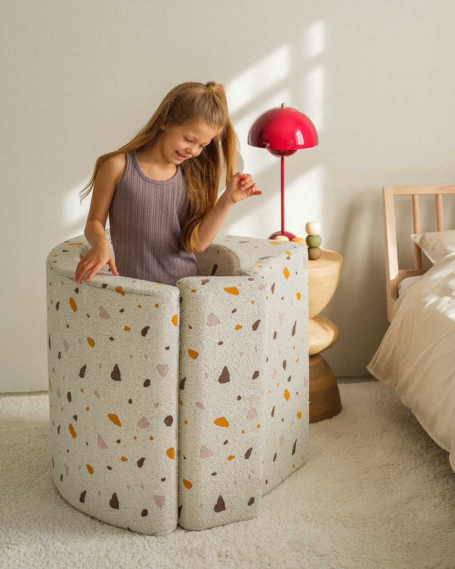 Laste lamamistool Moon Terrazzo (värvivalik)