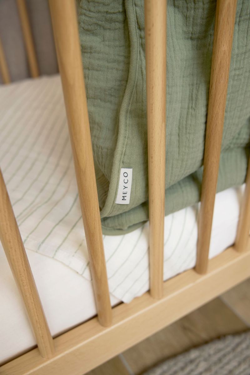 SLEEPINGBAG LINED PRE-WASHED MUSLIN UNI - OLIVE GREEN