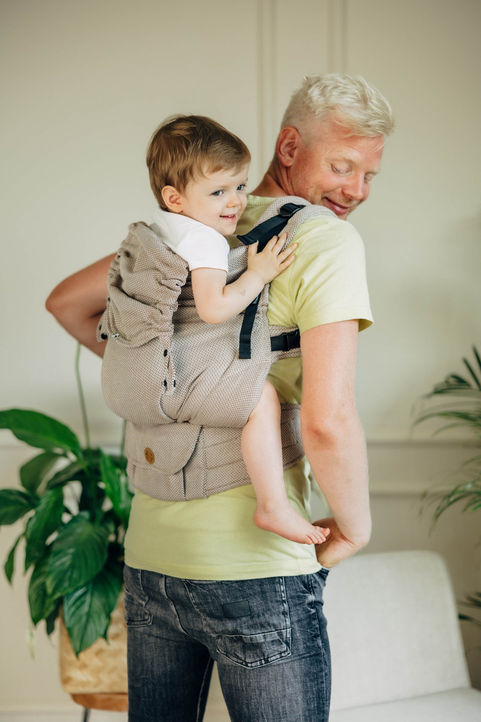 LennyPreschool kandekott, LITTLE HERRINGBONE ALMOND