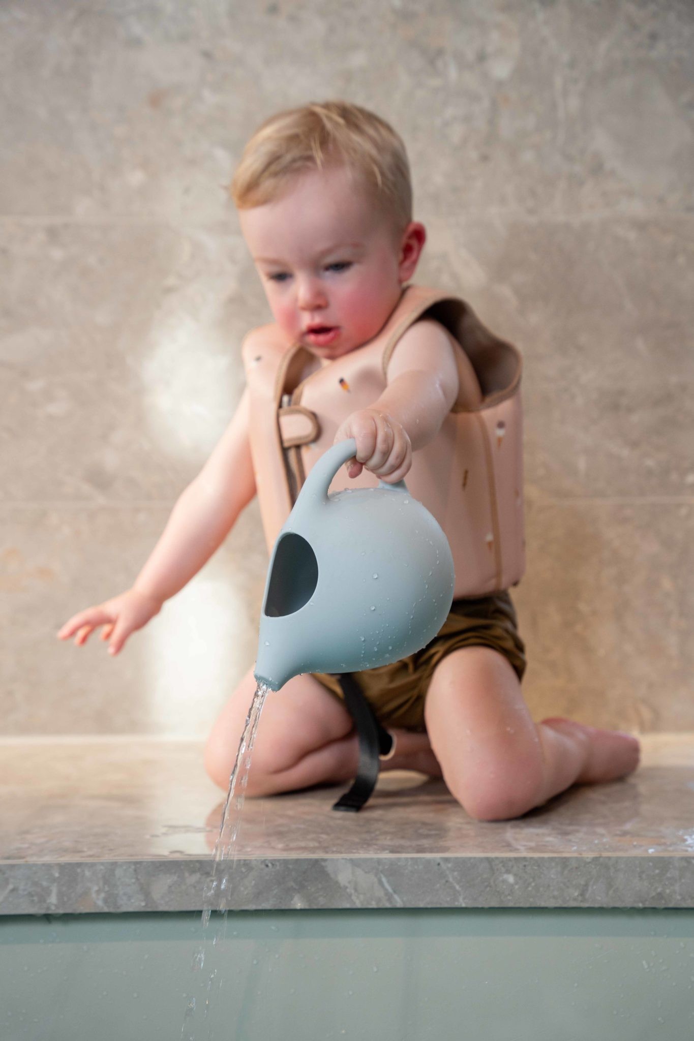 Silicone watering can - Pearl Blue