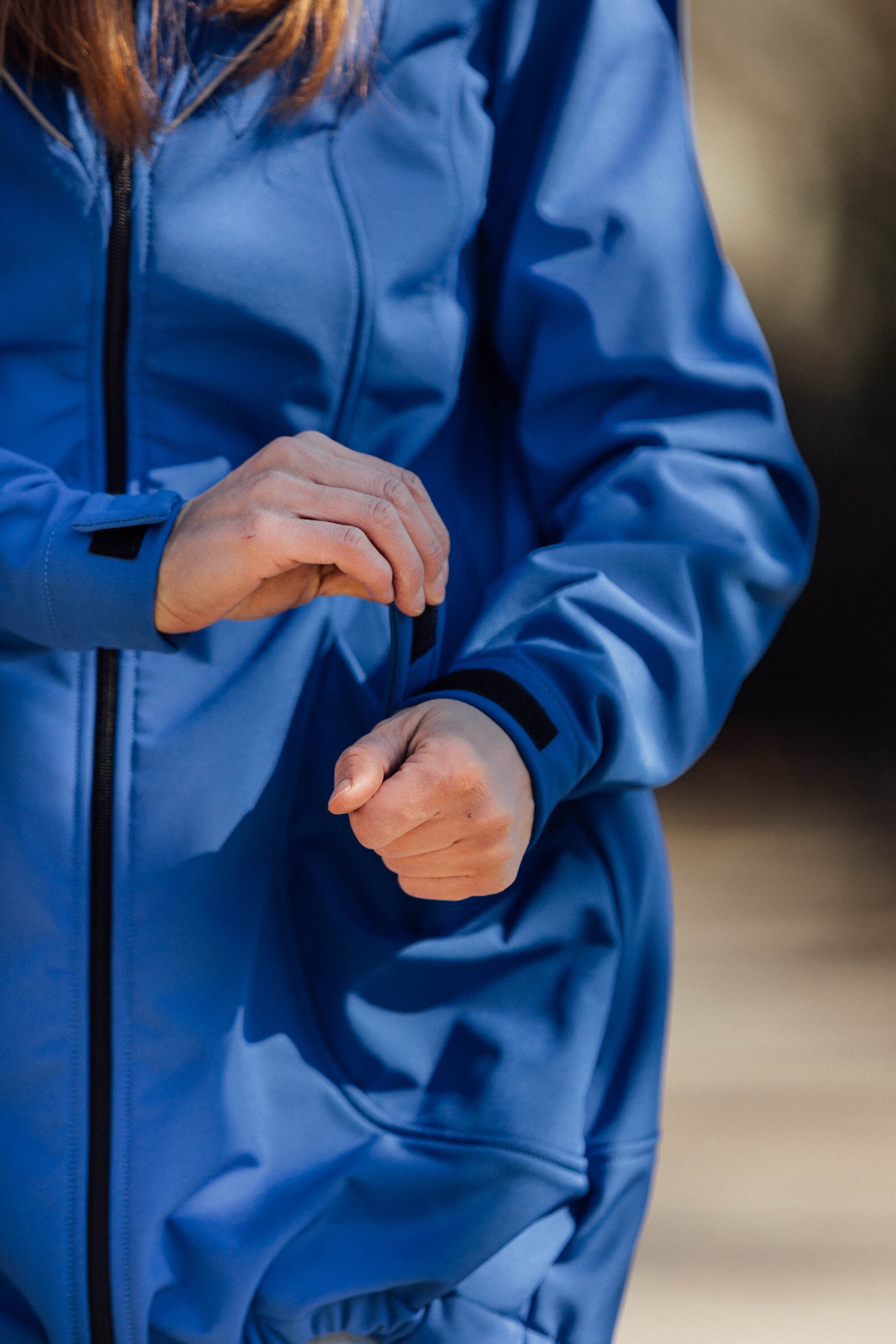 LennyLamb Softshell Babywearing Coat - Blue