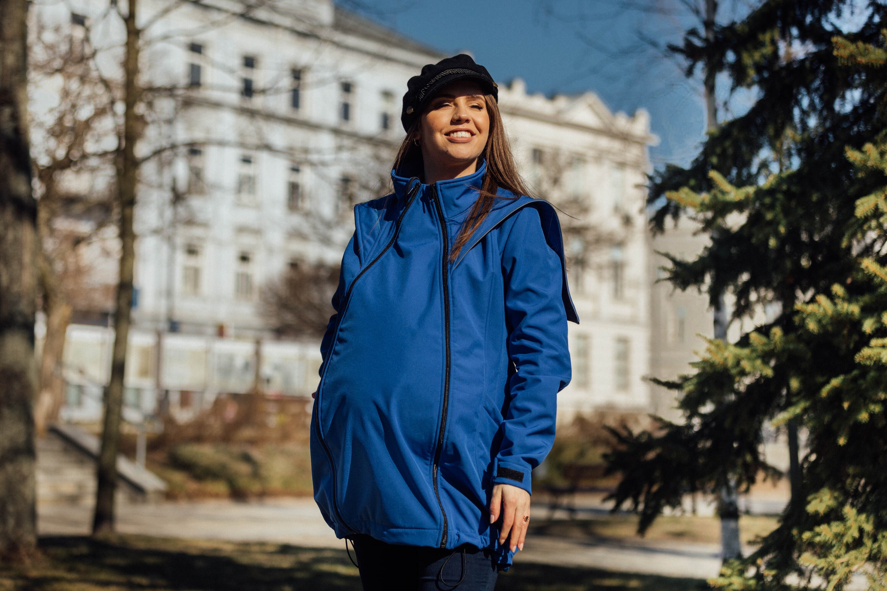 LennyLamb Softshell Babywearing Coat - Blue