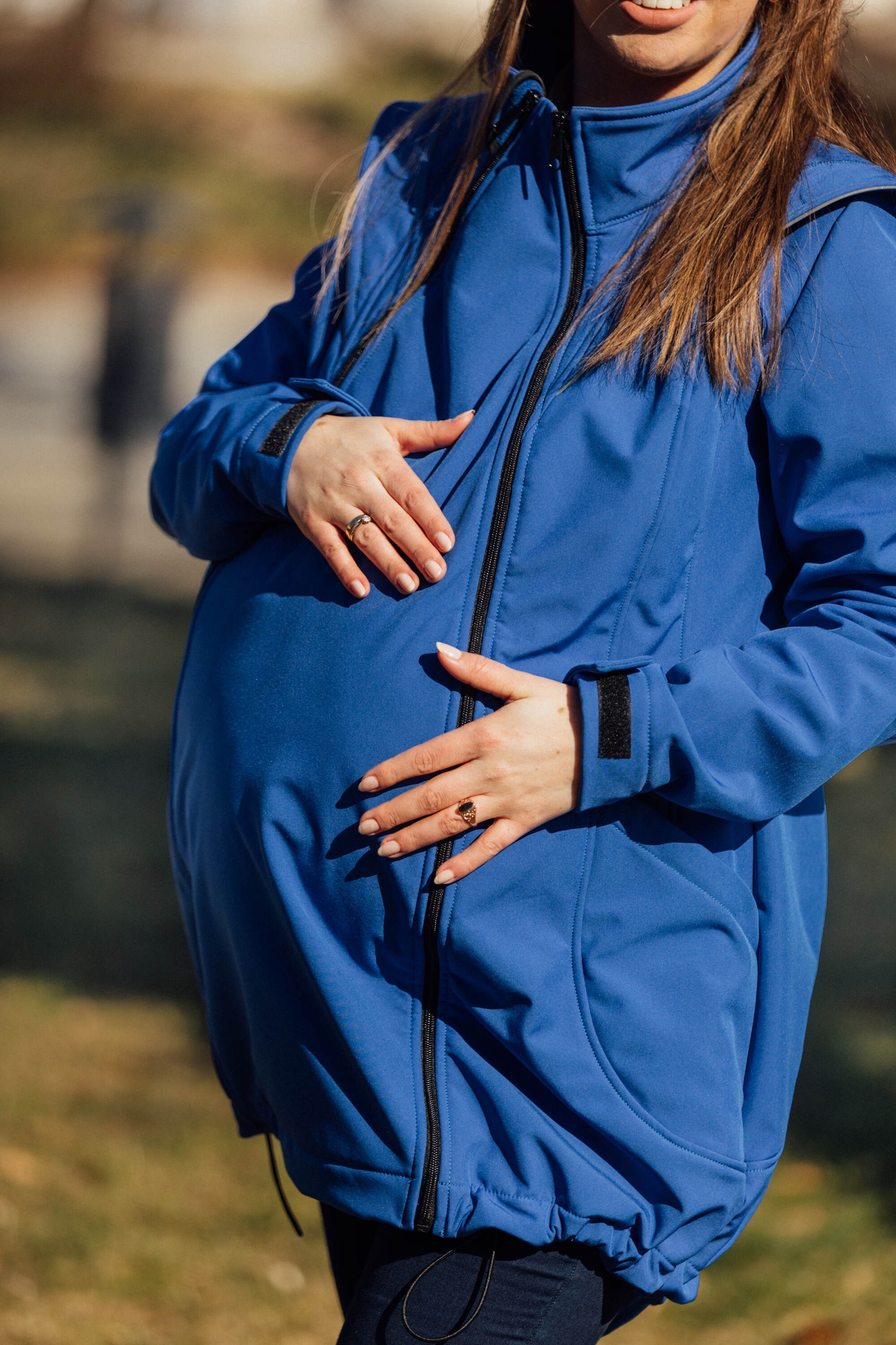 LennyLamb Softshell Babywearing Coat - Blue