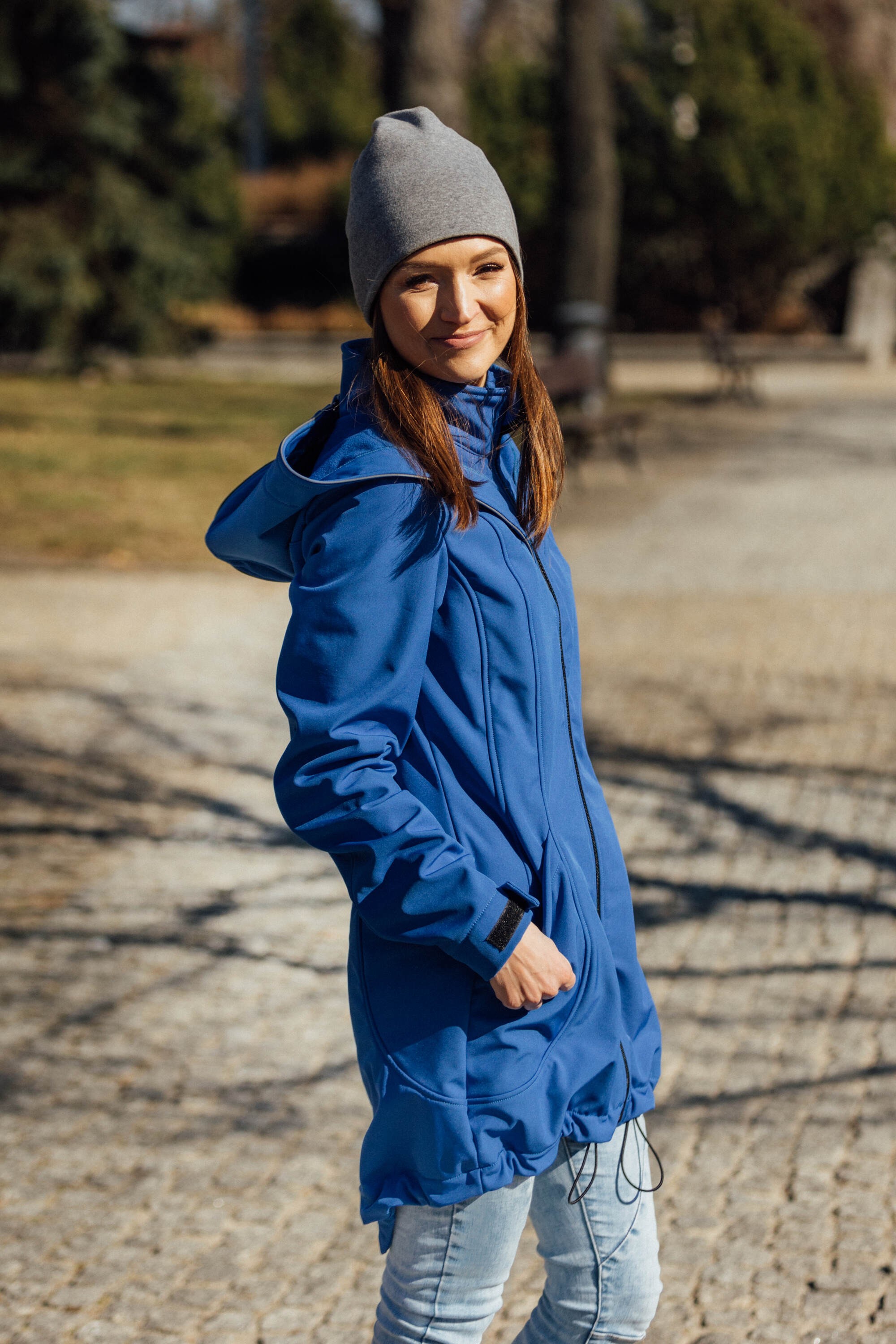 LennyLamb Softshell Babywearing Coat - Blue