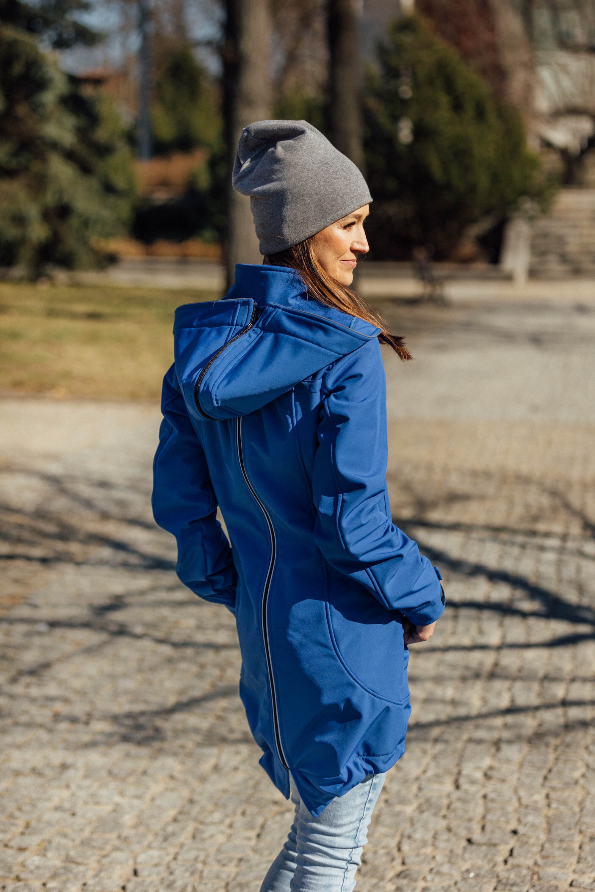 LennyLamb Softshell Babywearing Coat - Blue