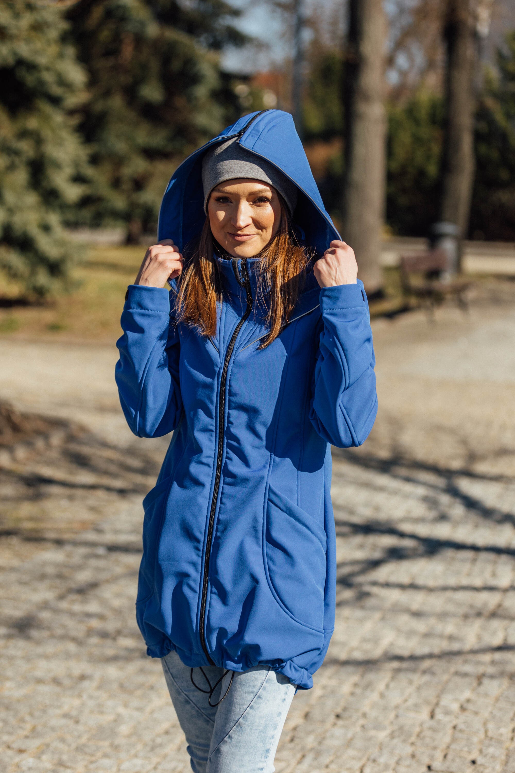 LennyLamb Softshell Babywearing Coat - Blue