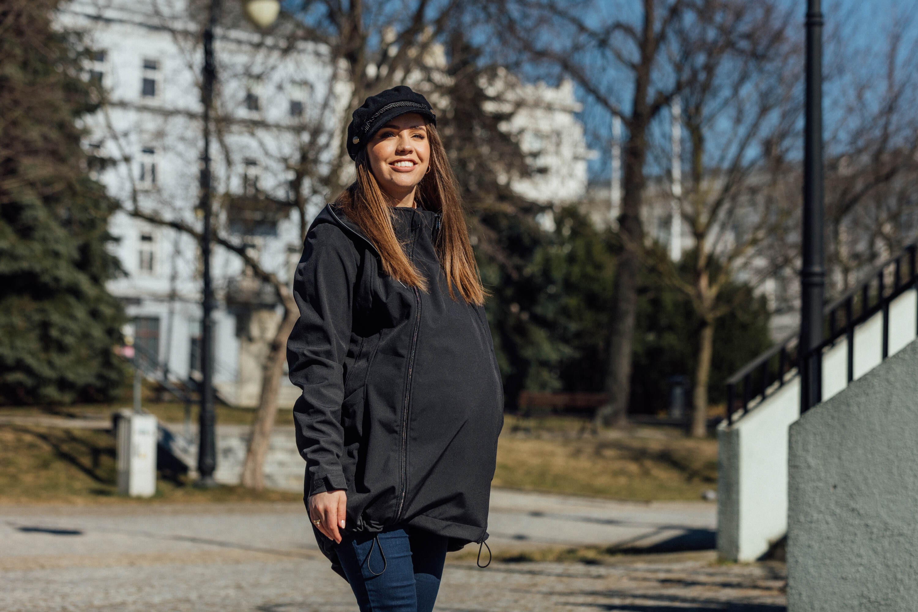 LennyLamb Softshell Babywearing Coat - Black