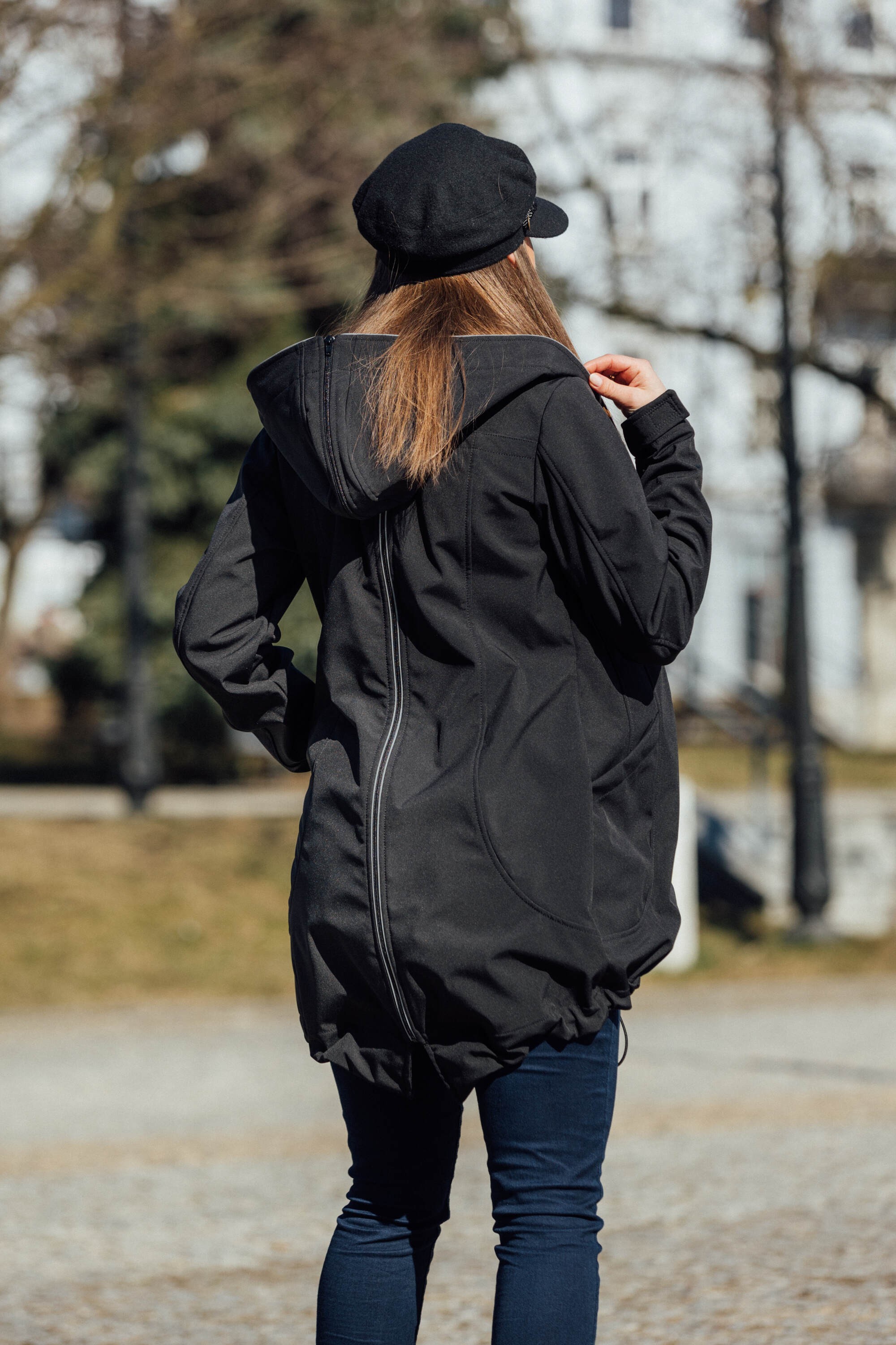 LennyLamb Softshell Babywearing Coat - Black