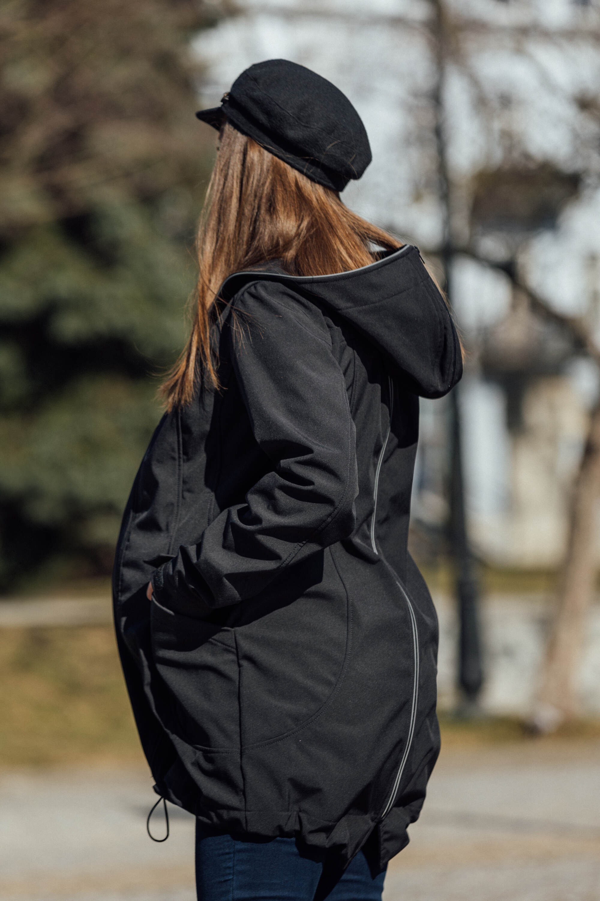 LennyLamb Softshell Babywearing Coat - Black