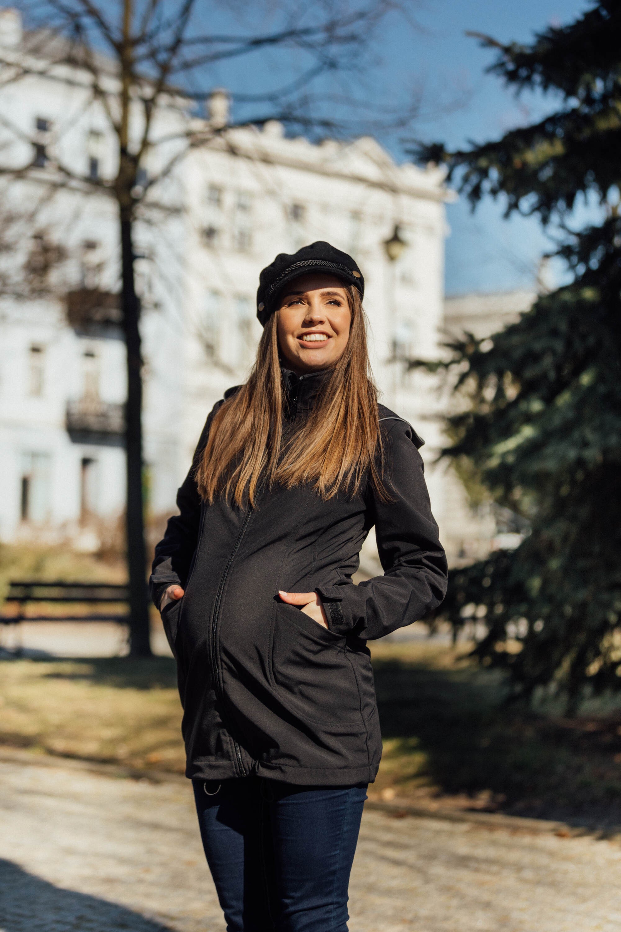 LennyLamb Softshell Babywearing Coat - Black