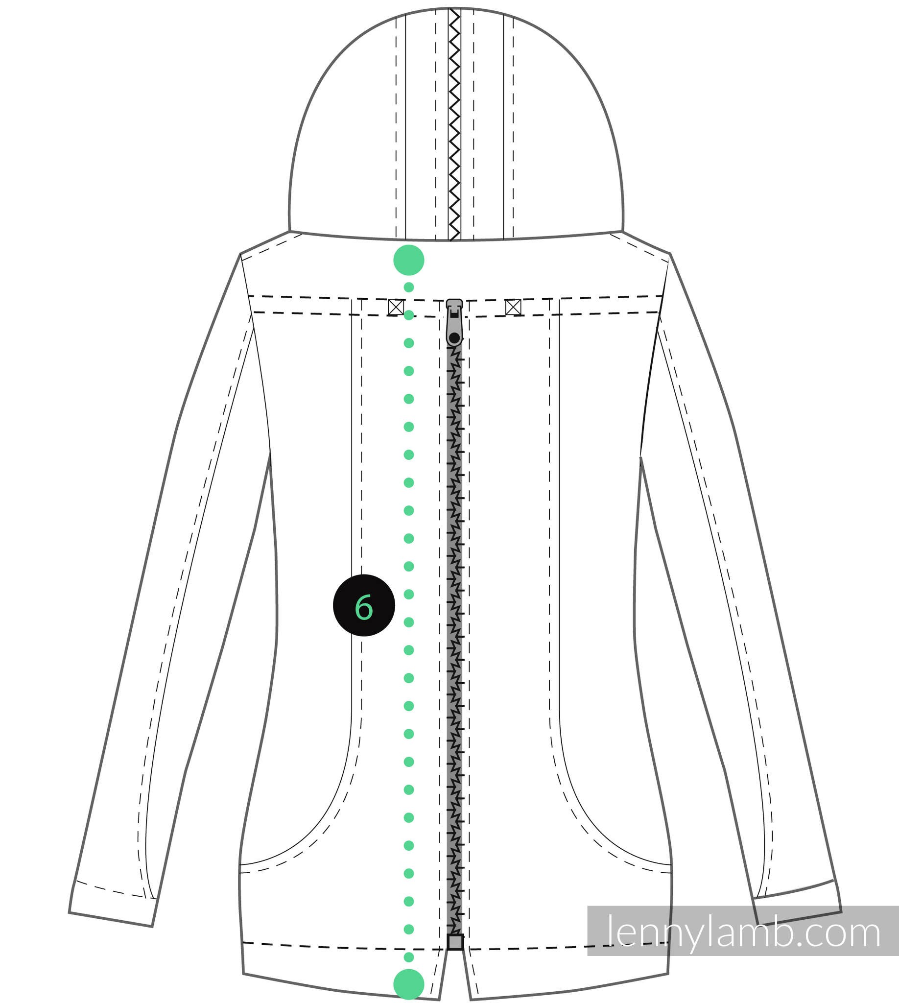 LennyLamb Softshell Babywearing Coat - Black