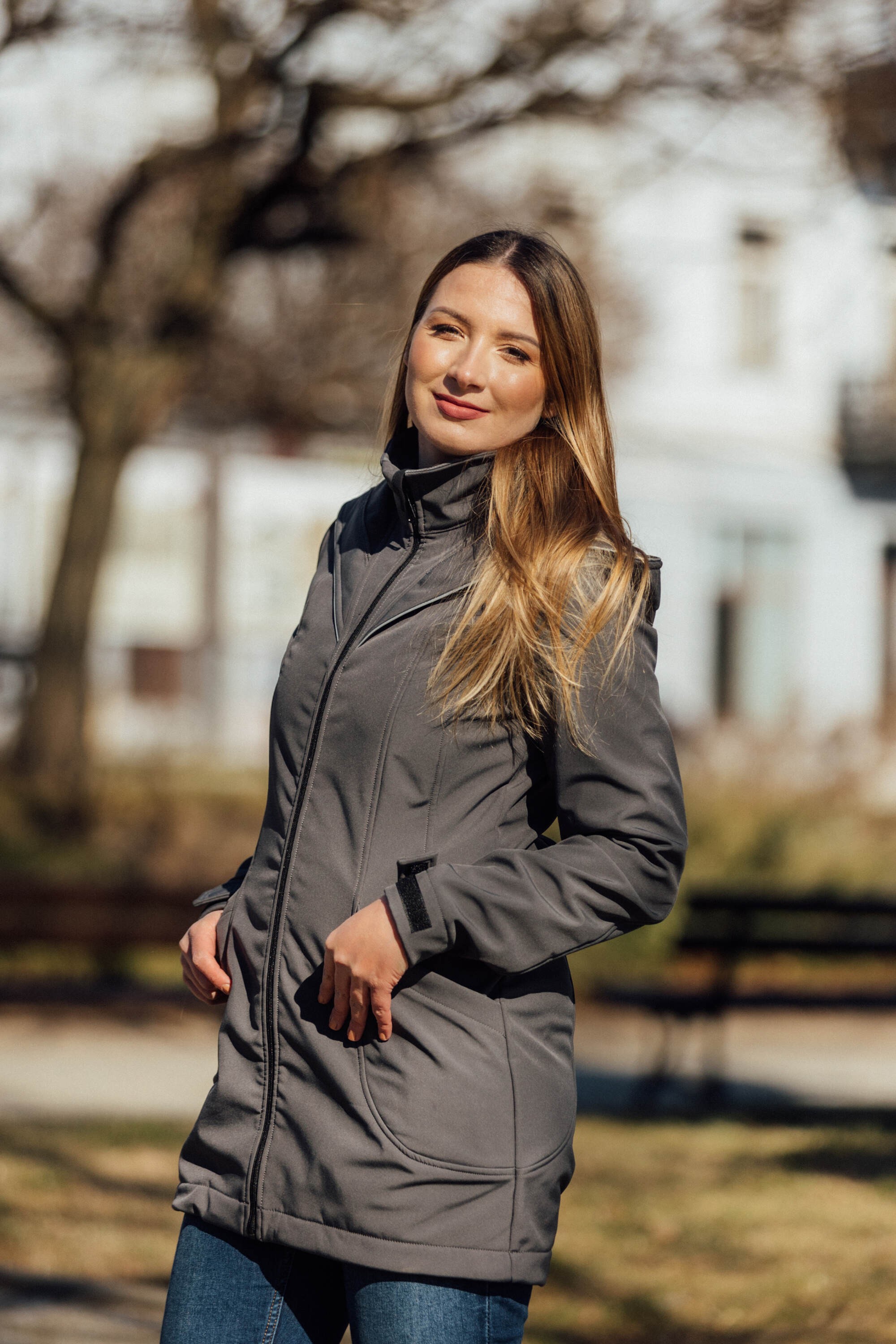 LennyLamb Softshell Babywearing Coat - Grey