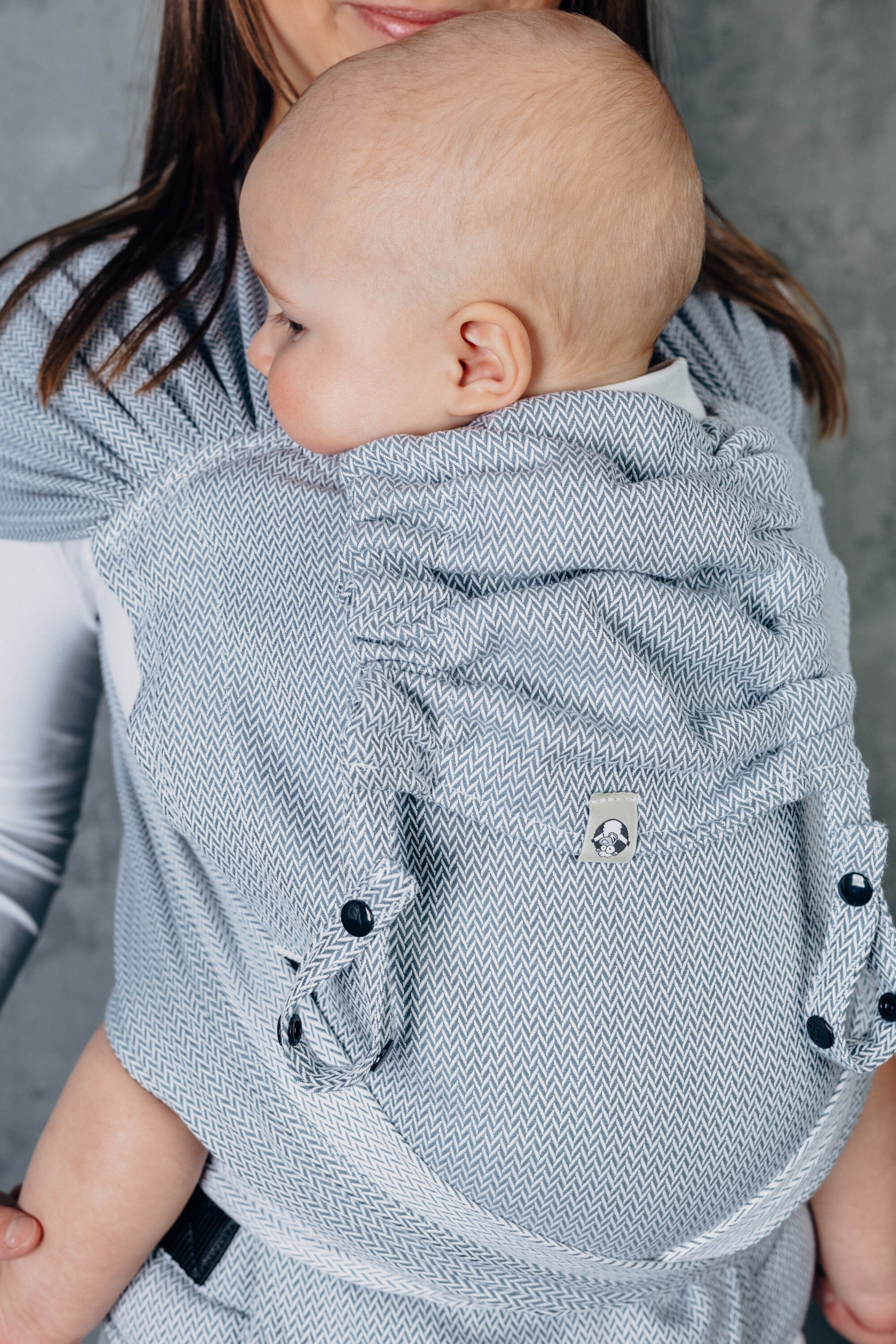 LennyHybrid kandekott, Little Herringbone Grey