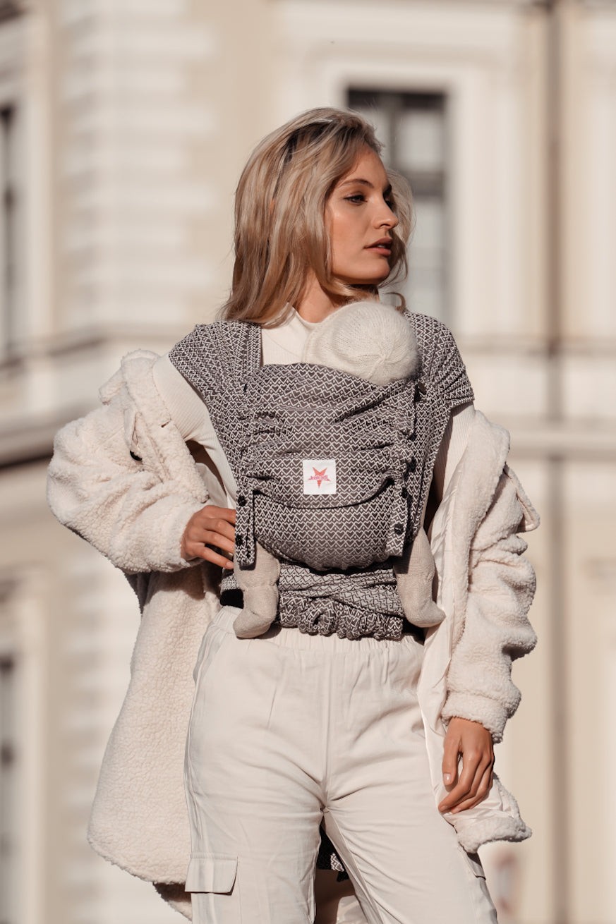 Kokadi baby carrier WrapStar Heart2Heart stone
