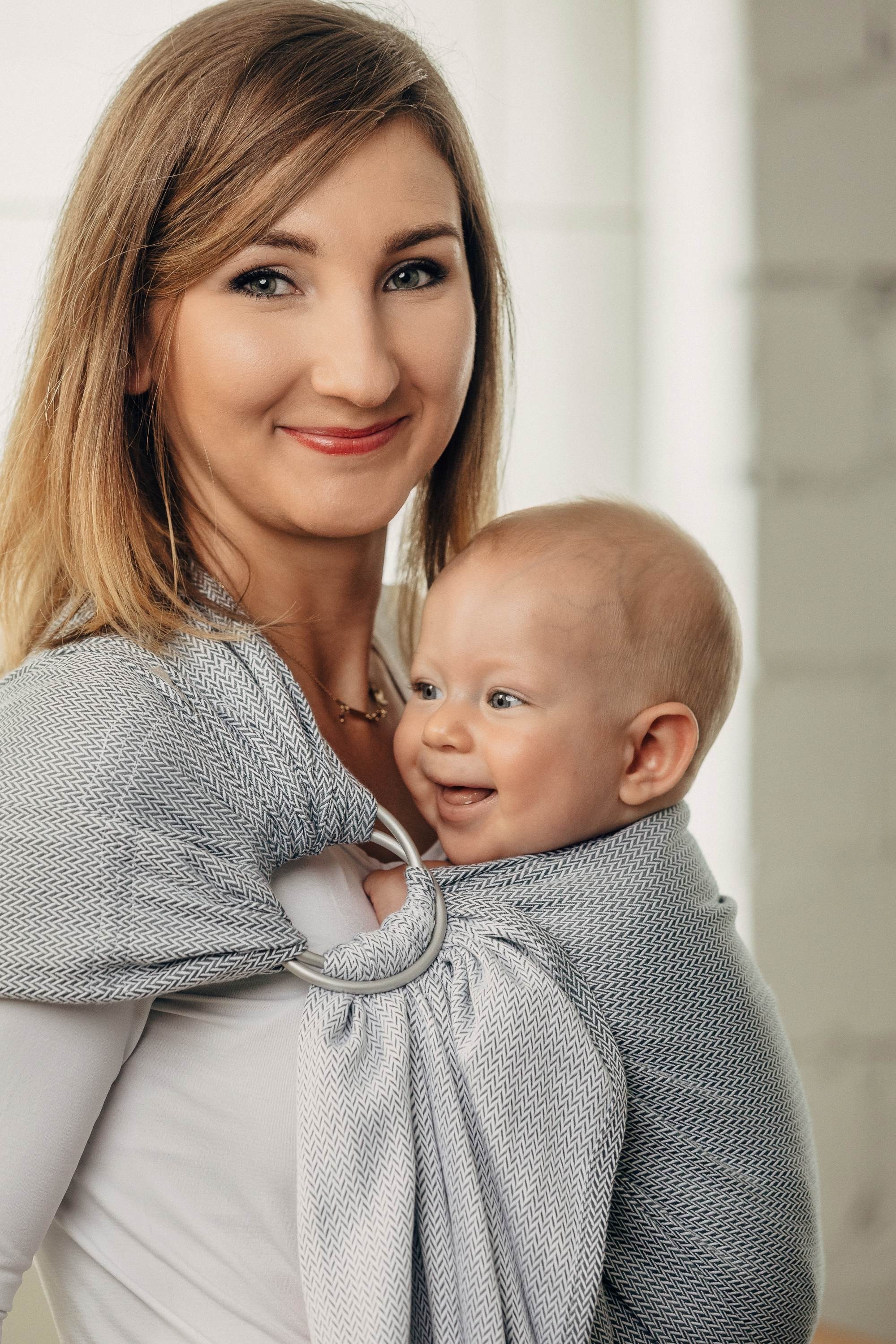 LennyLamb Ring Sling Little Herringbone Grey
