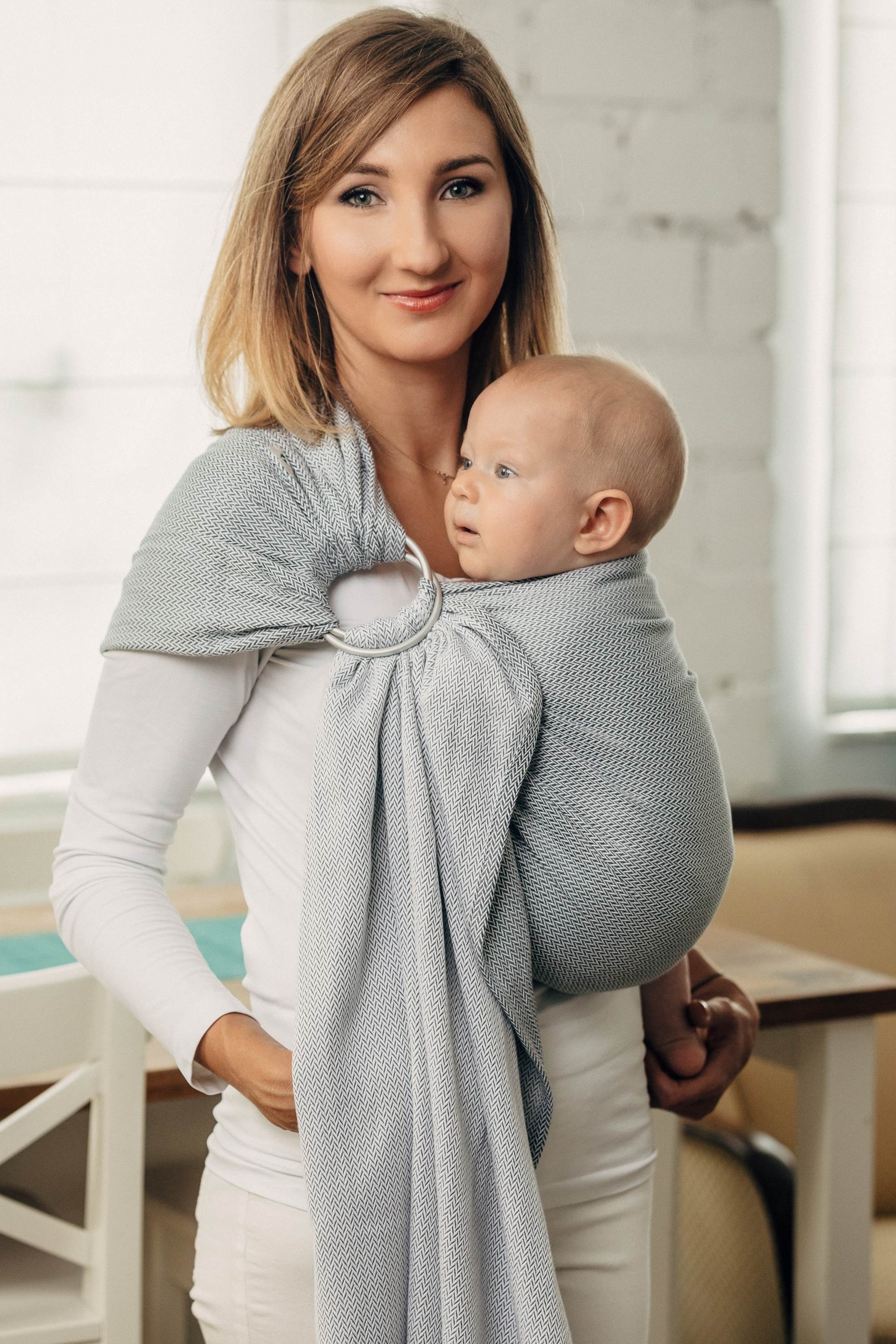 LennyLamb Ring Sling Little Herringbone Grey