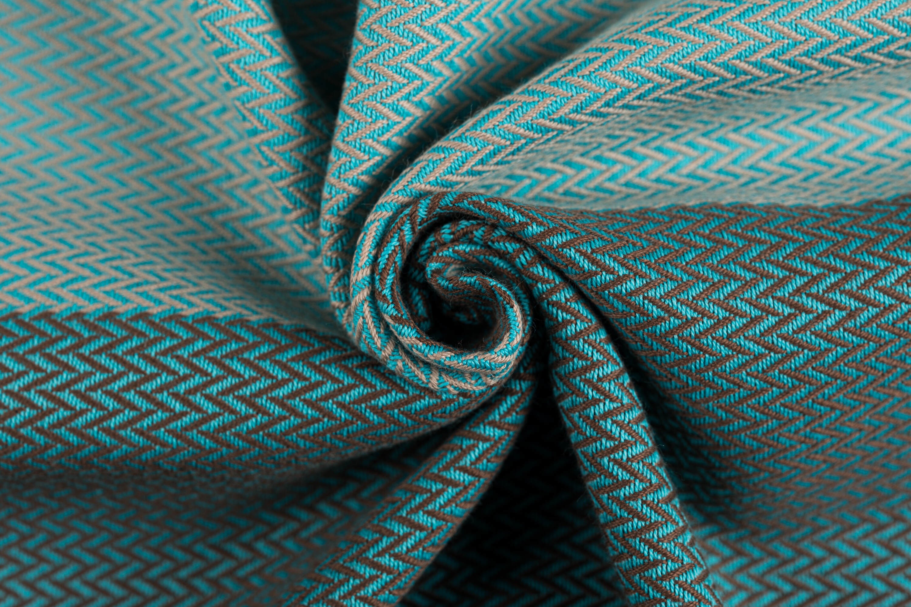 LennyLamb Ring Sling Little Herringbone Baby Mint
