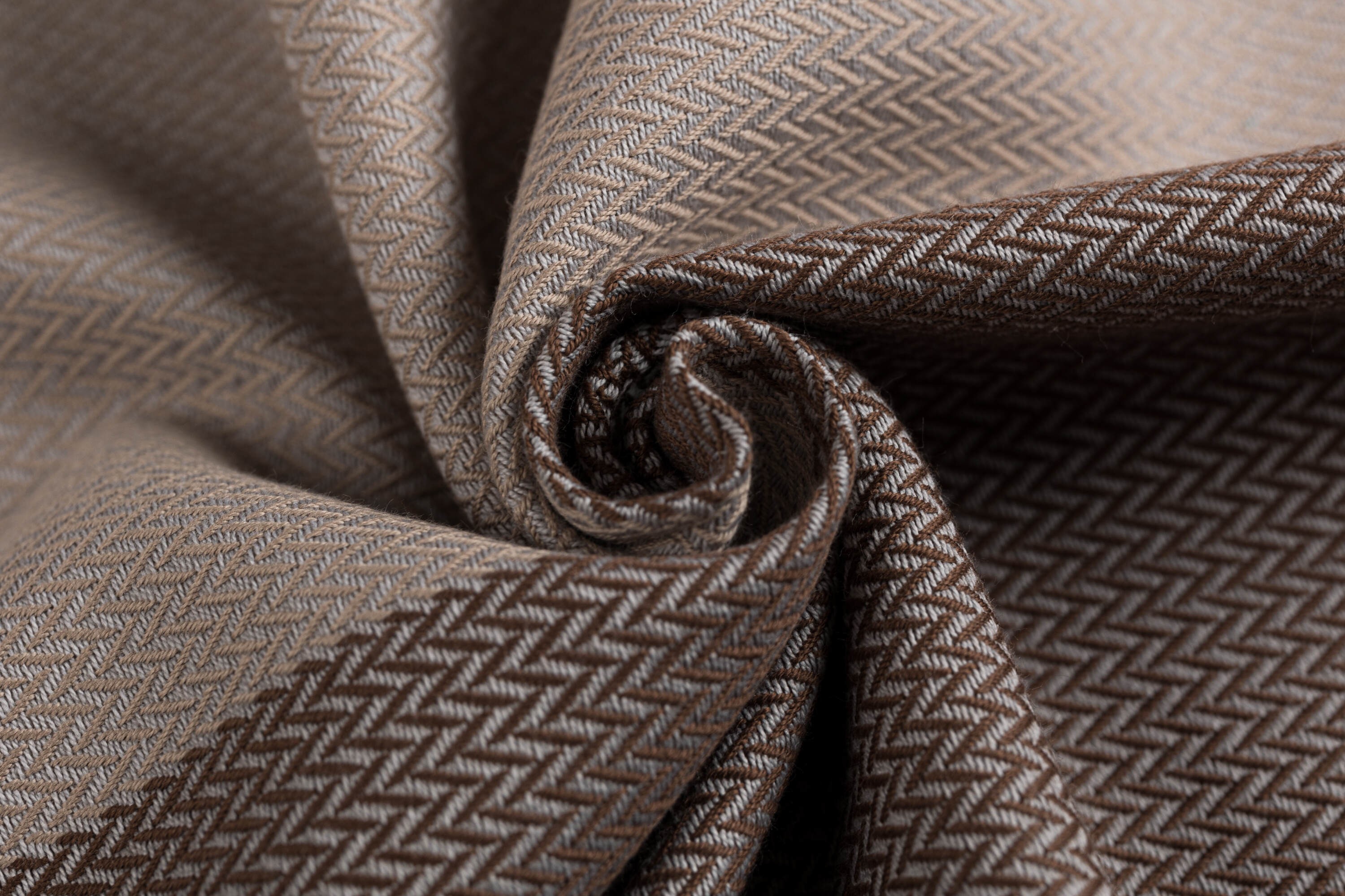 LennyLamb Ring Sling Little Herringbone Baby Caffe Latte