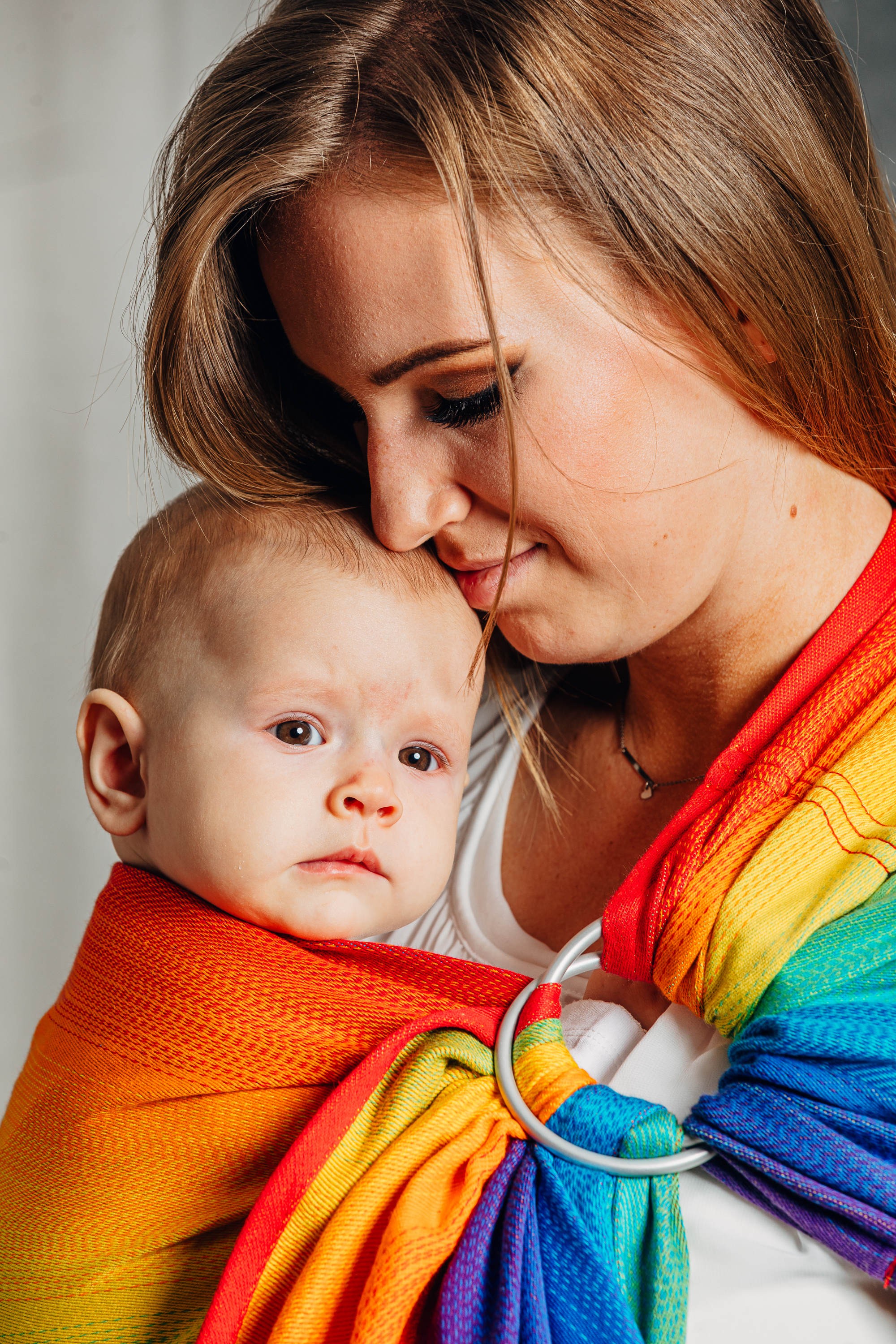 LennyLamb Ring Sling Rainbow Baby