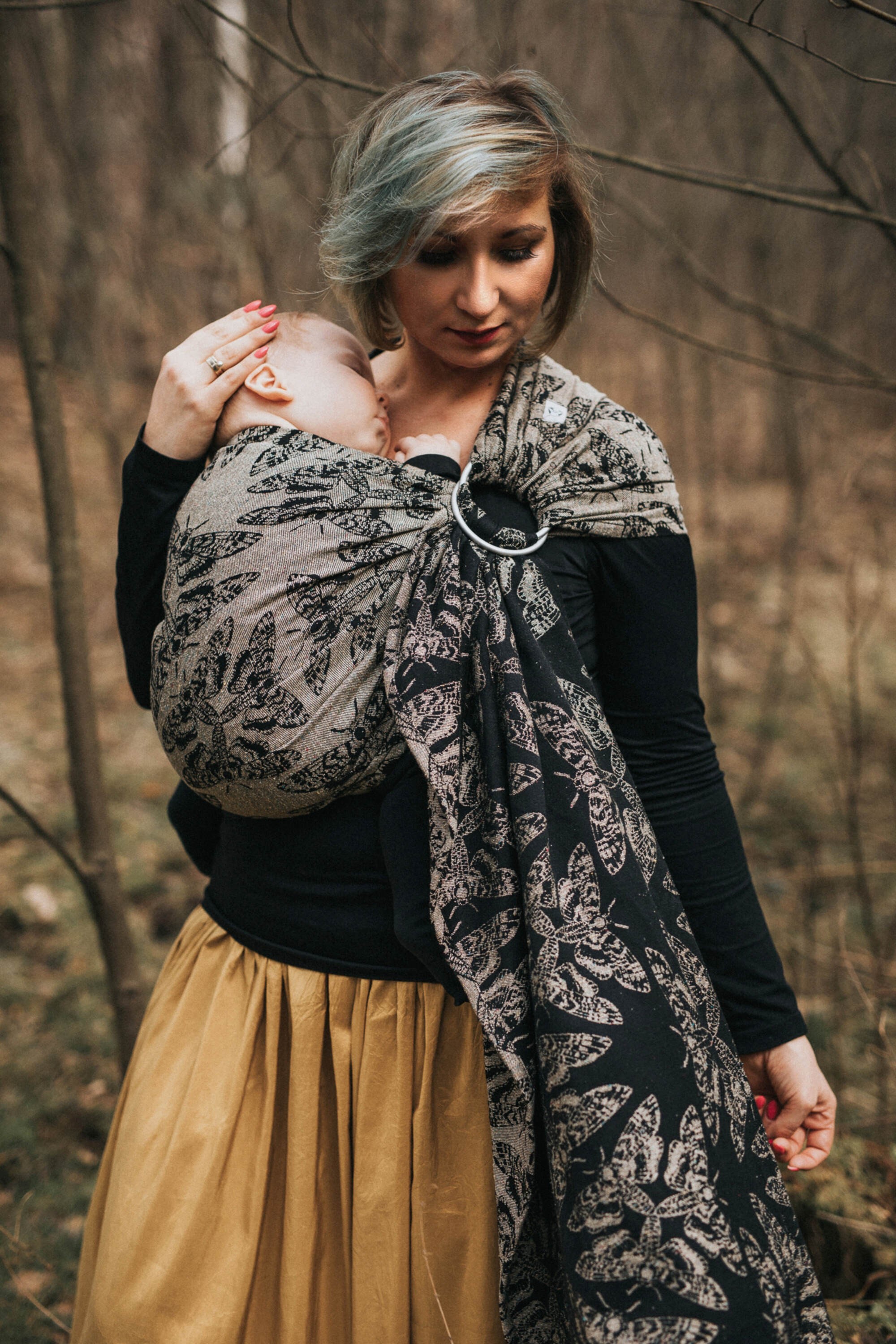 LennyLamb Ring Sling QUEEN OF THE NIGHT - PAMINA